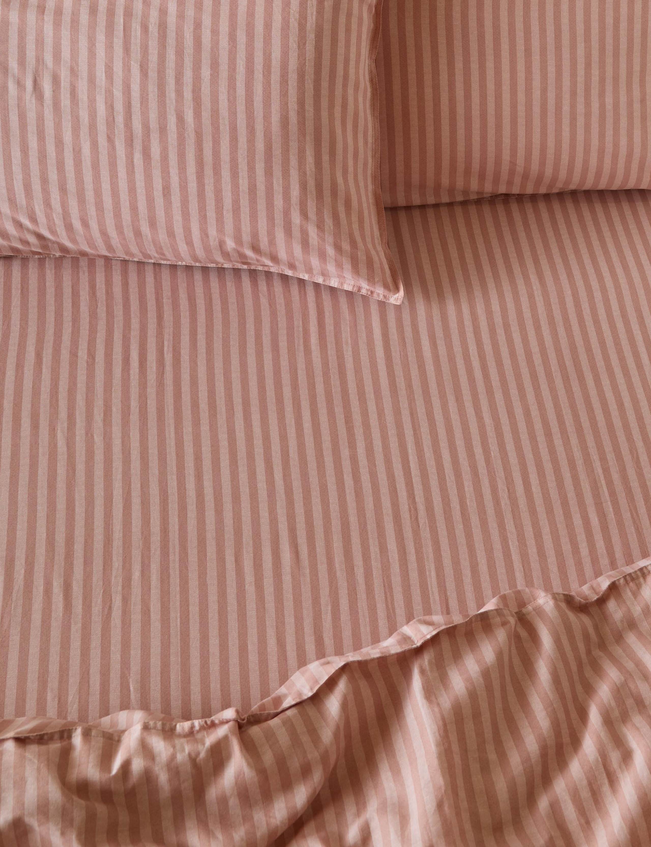 Pure Cotton Marlow Striped Fitted Sheet 2 of 2