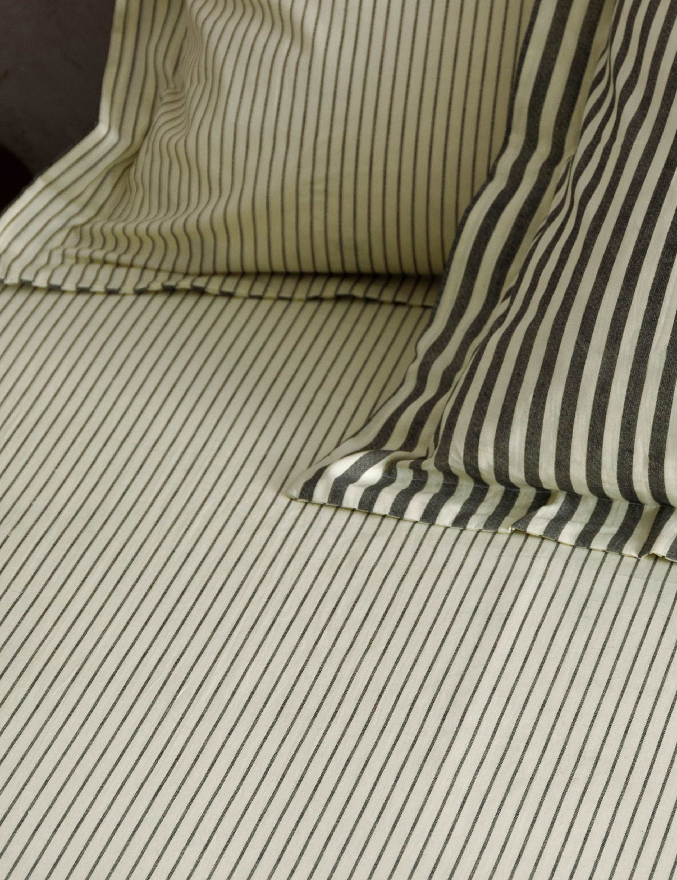 Pure Cotton Hebden Striped Fitted Sheet 2 of 2