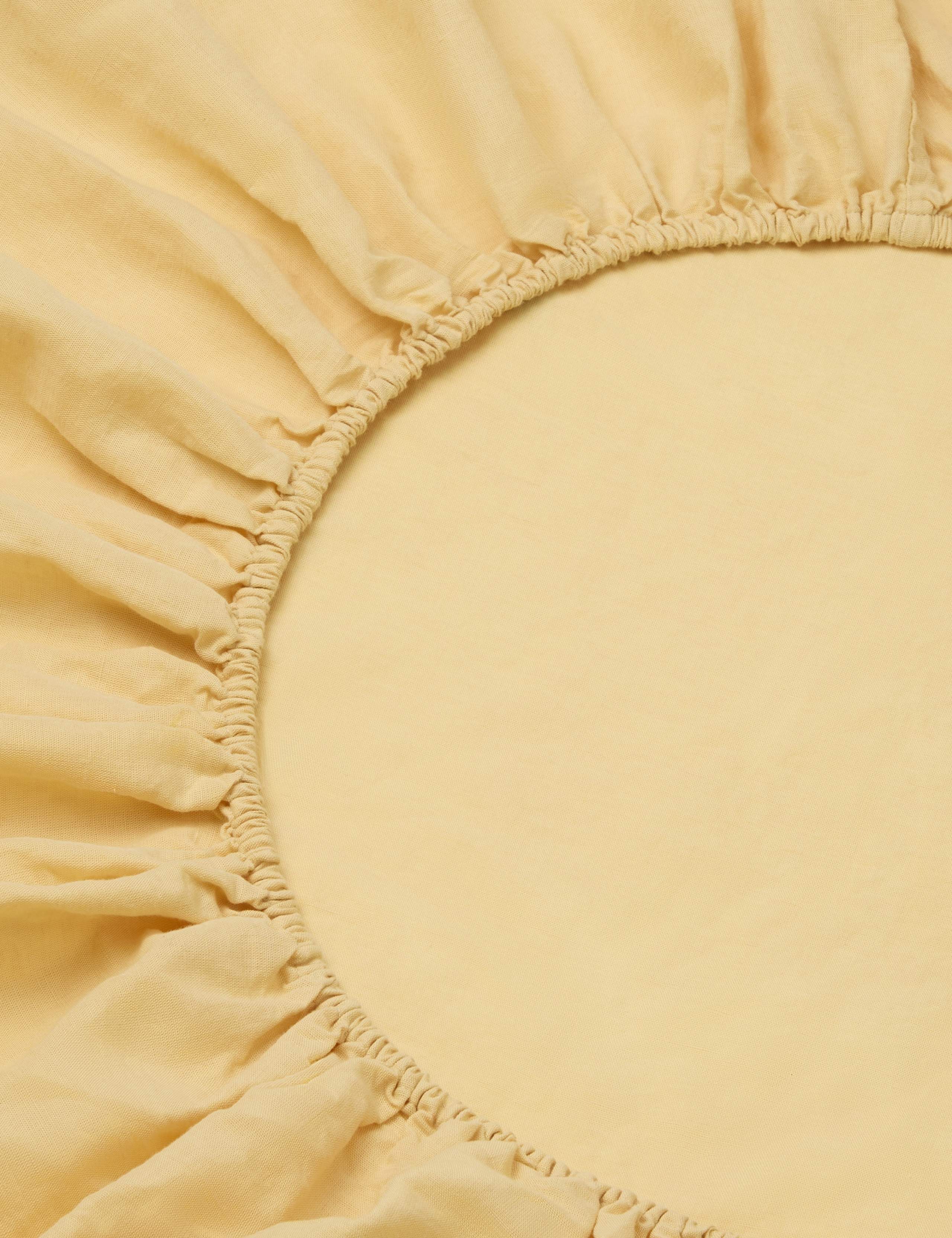 Linen Rich Plain Fitted Sheet 3 of 3