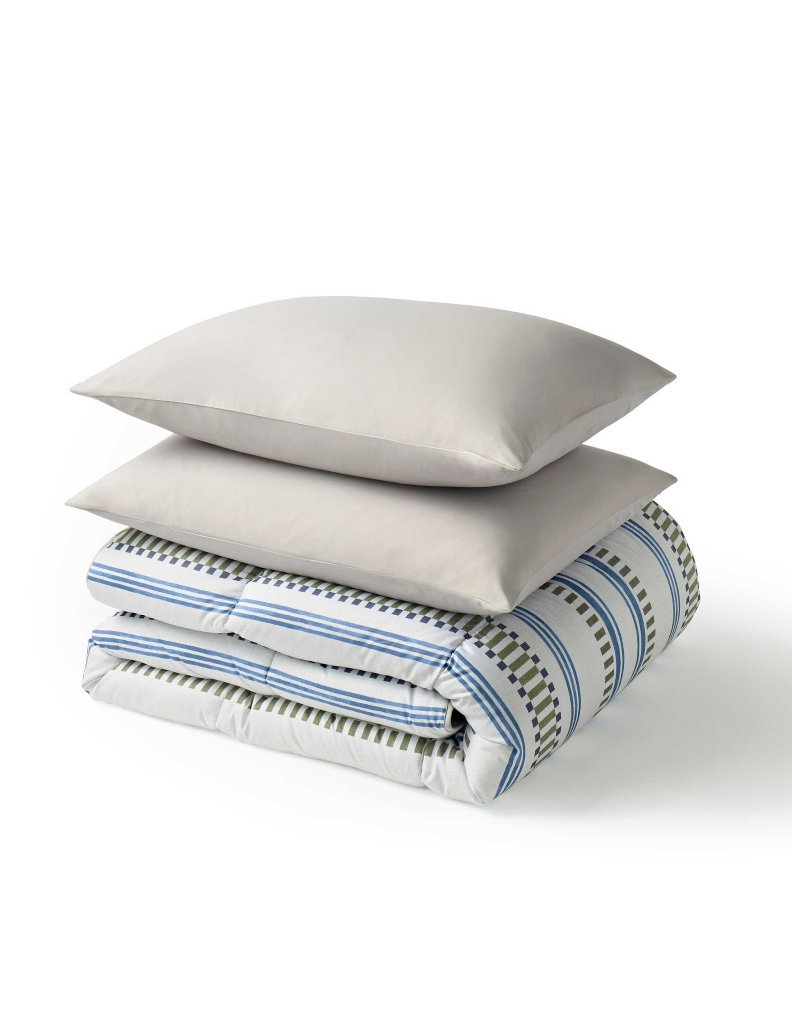 Striped 10.5 Tog Coverless Duvet Set 9 of 11
