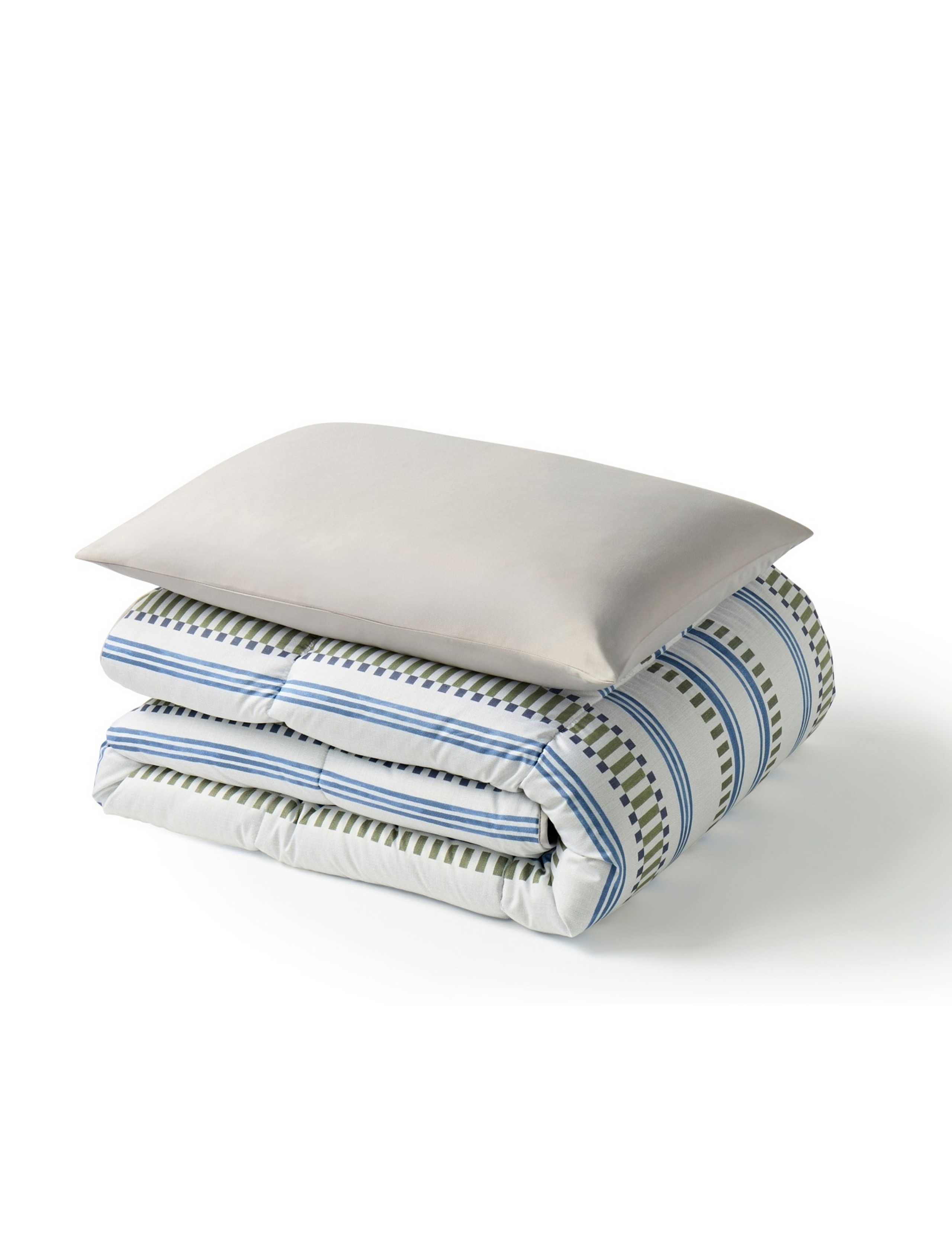 Striped 10.5 Tog Coverless Duvet Set 10 of 11