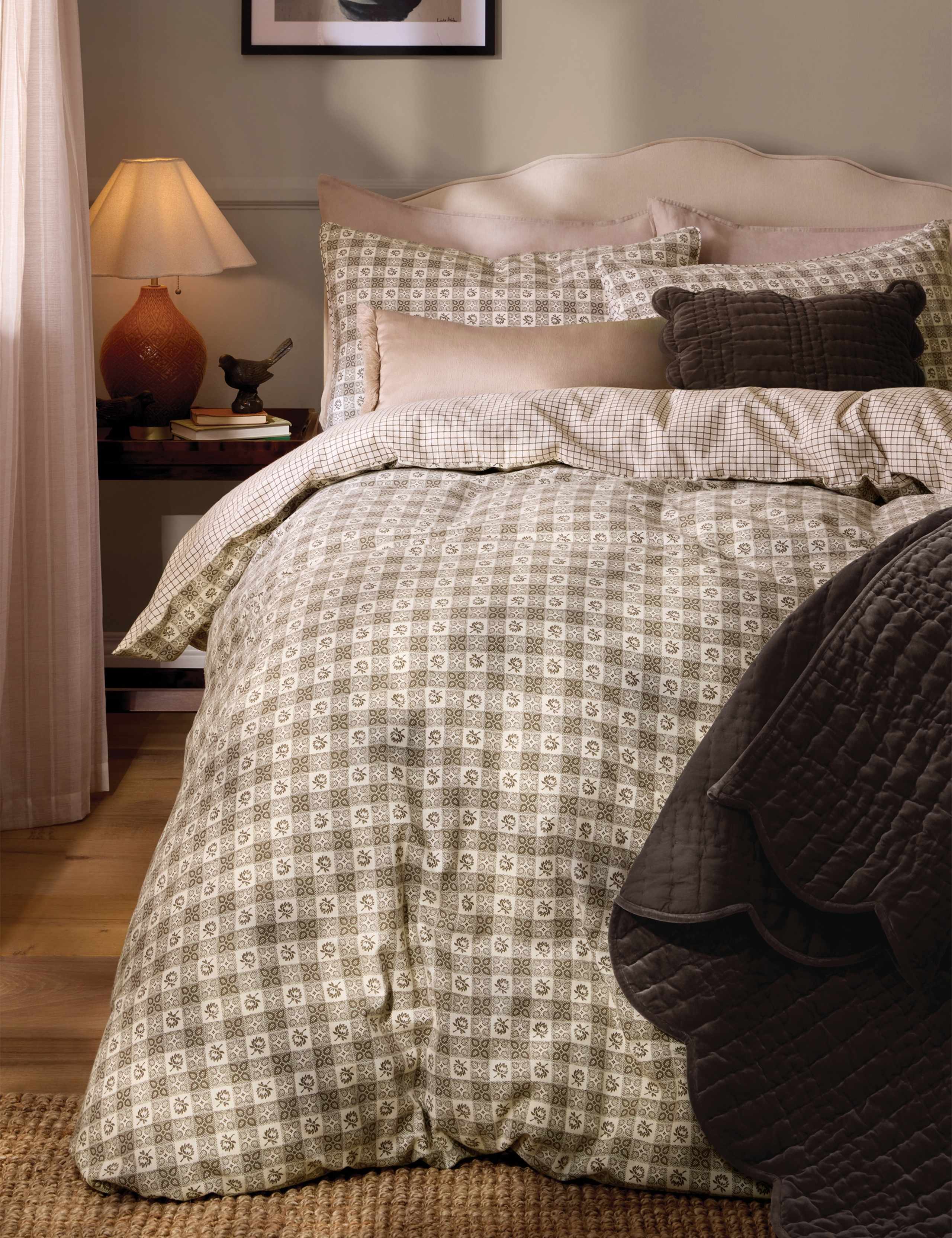 Pure Cotton Hartley Check Bedding Set 1 of 4