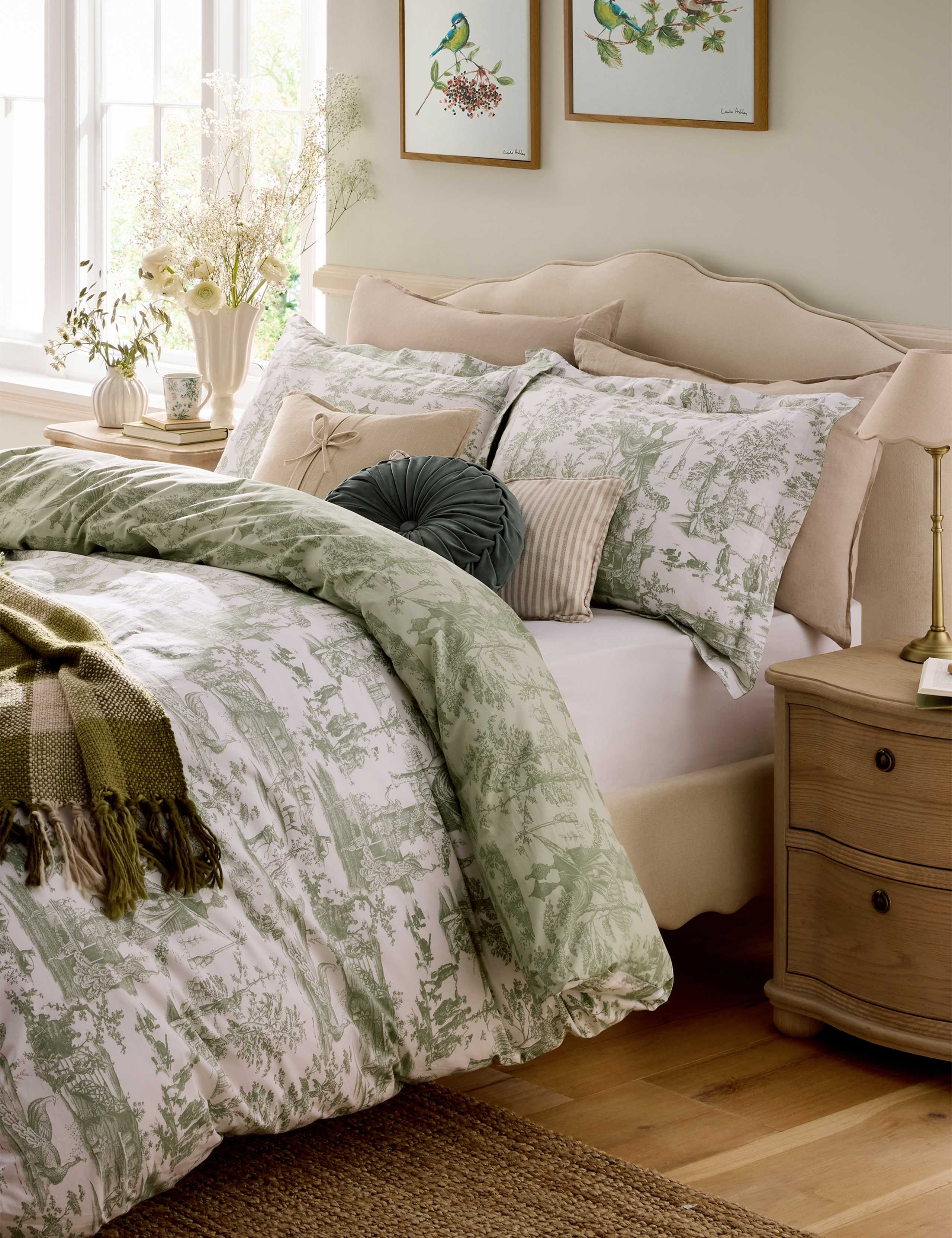 Pure Cotton Braysmith Percale Bedding Set 4 of 4