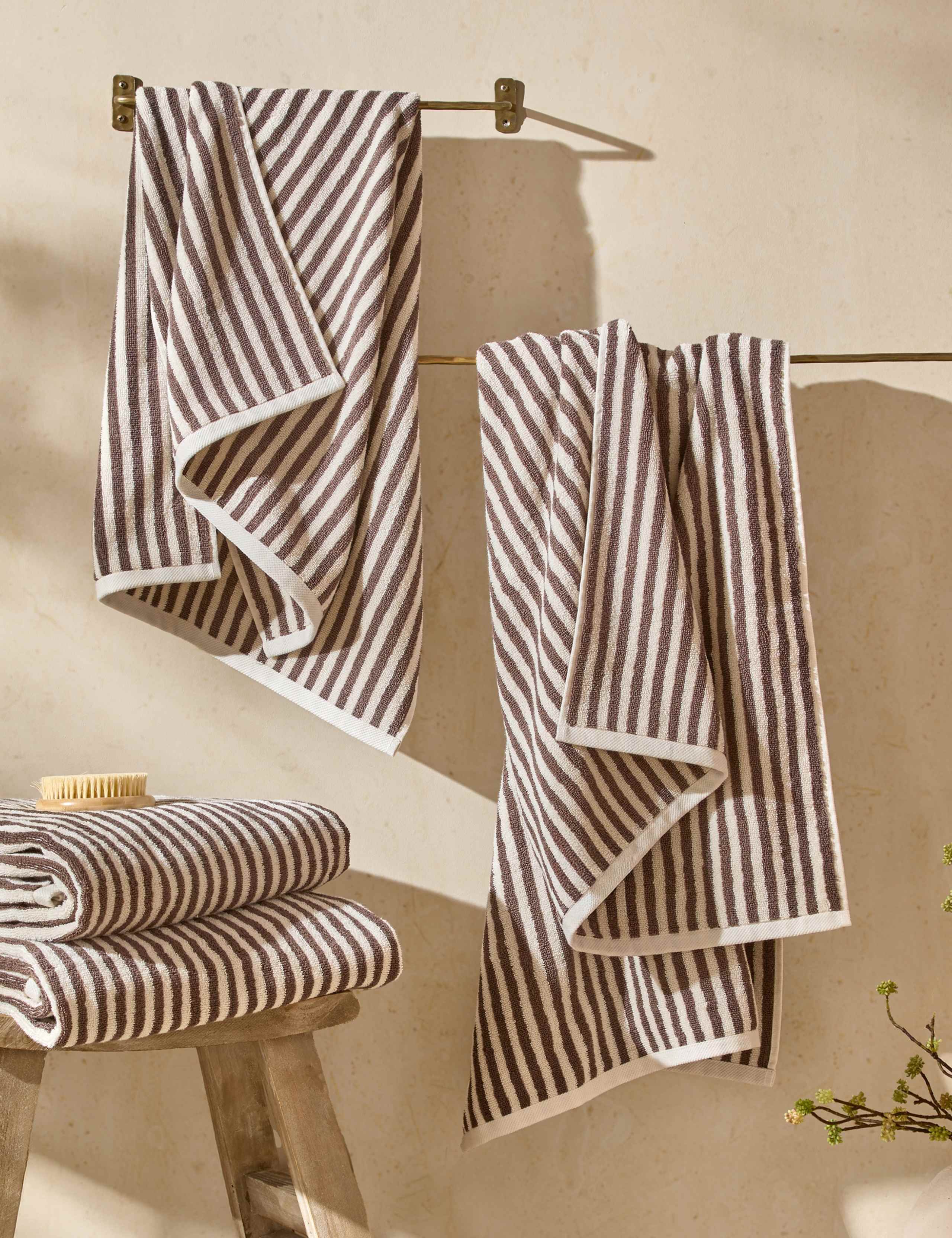 Pure Cotton Hebden Striped Bath Towel 2 of 7