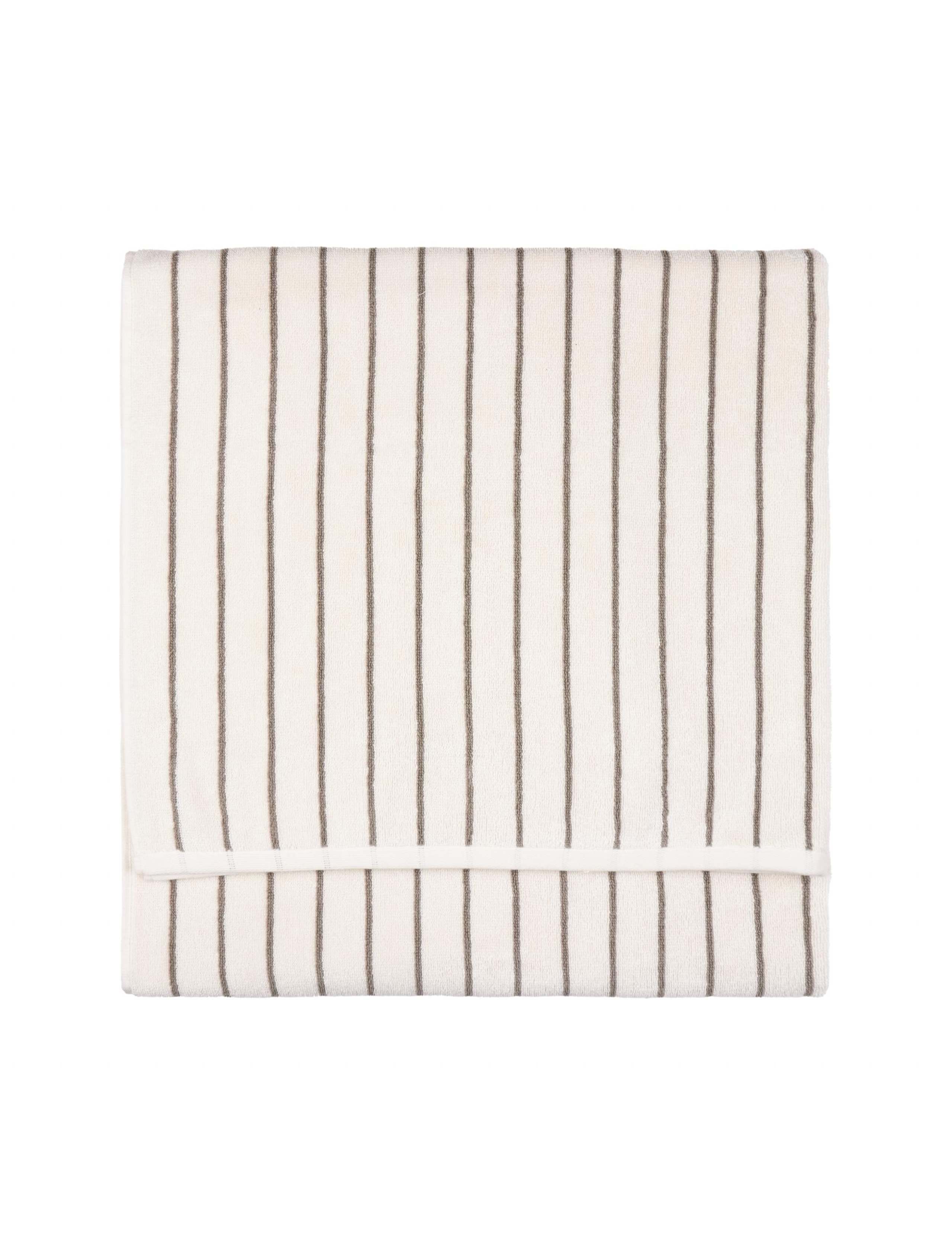 Pure Cotton Hebden Striped Bath Towel 6 of 6