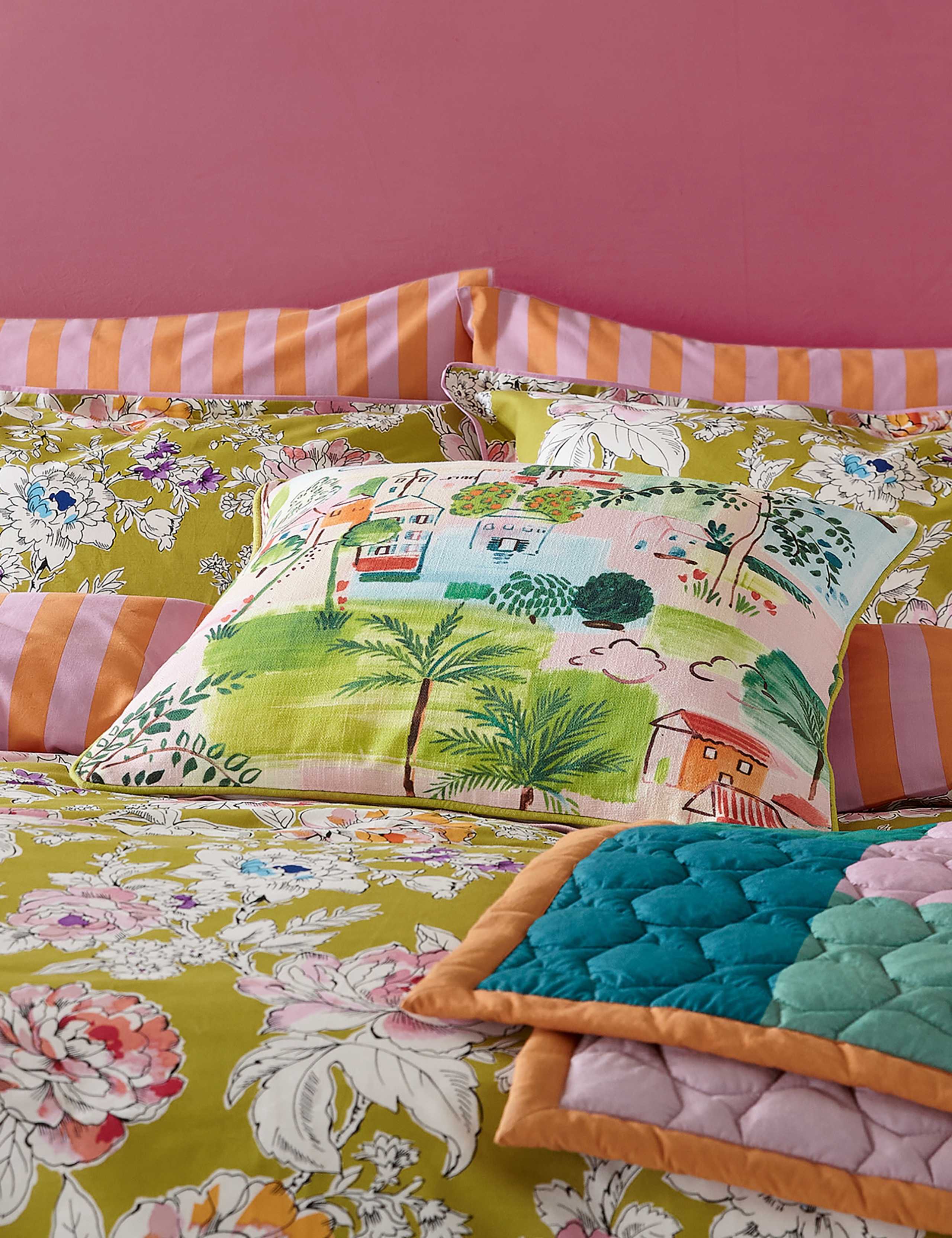 Pure Cotton Peony Bedding Set 6 of 8