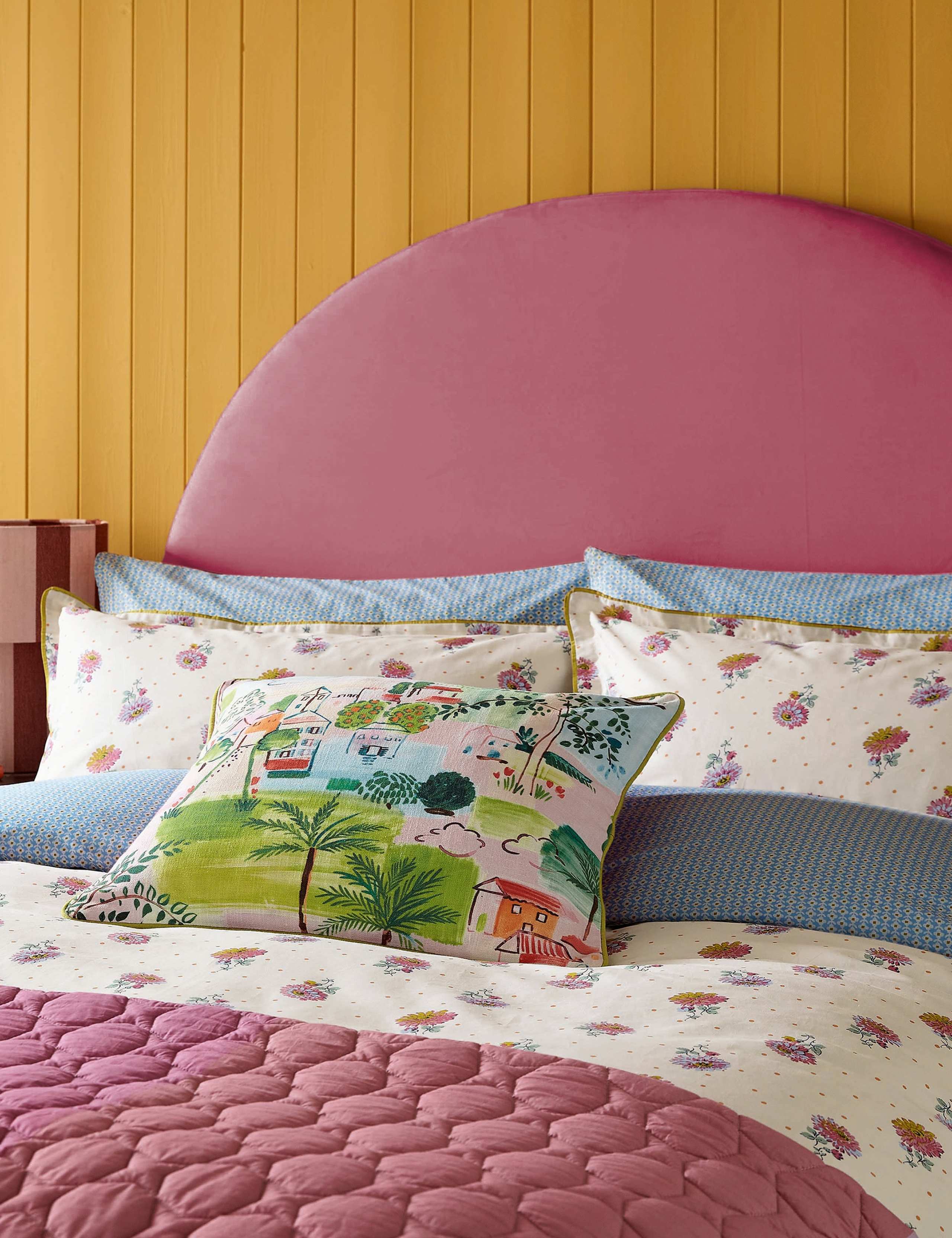 Pure Cotton Rene Floral Bedding Set 5 of 8
