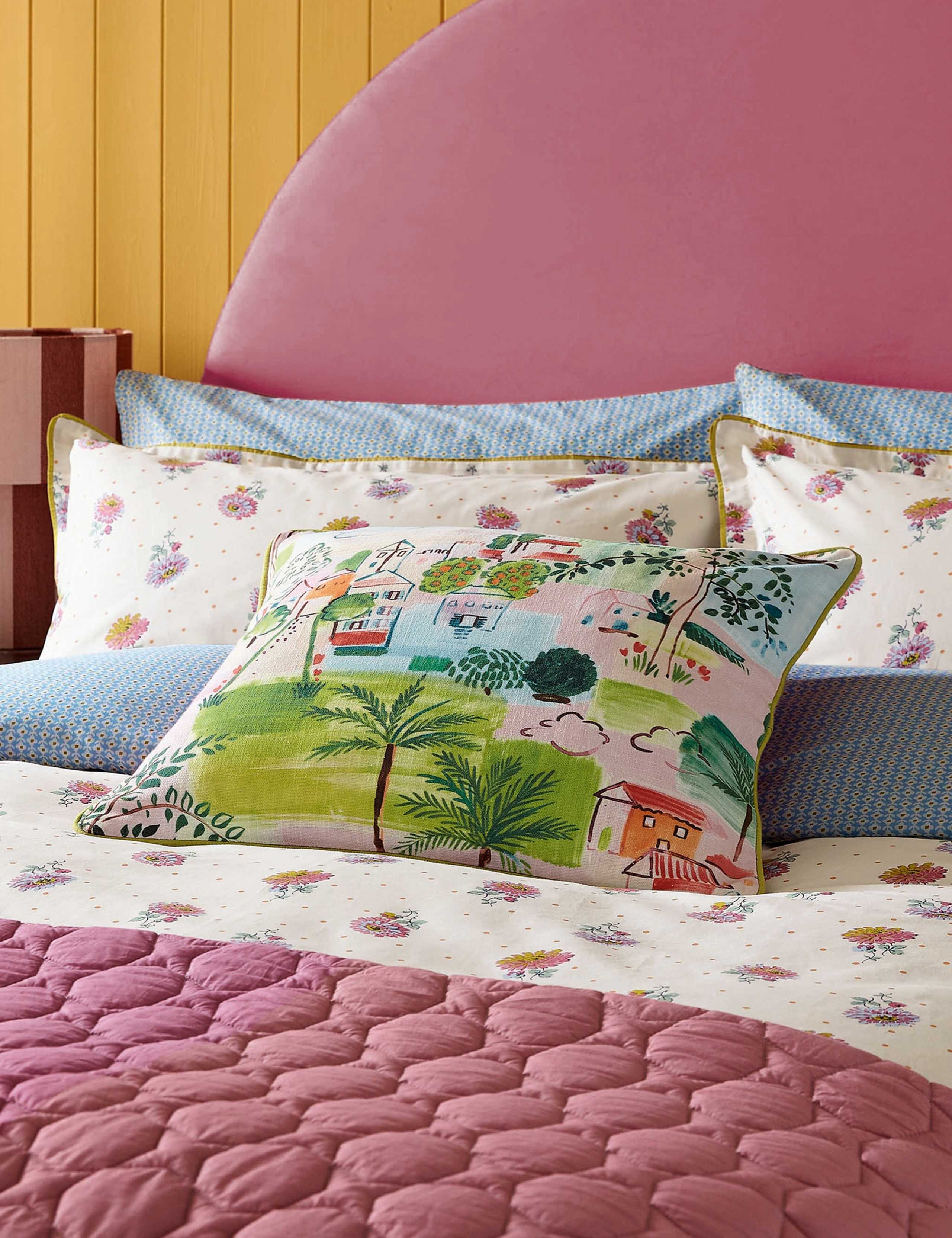 Pure Cotton Rene Floral Bedding Set 6 of 8