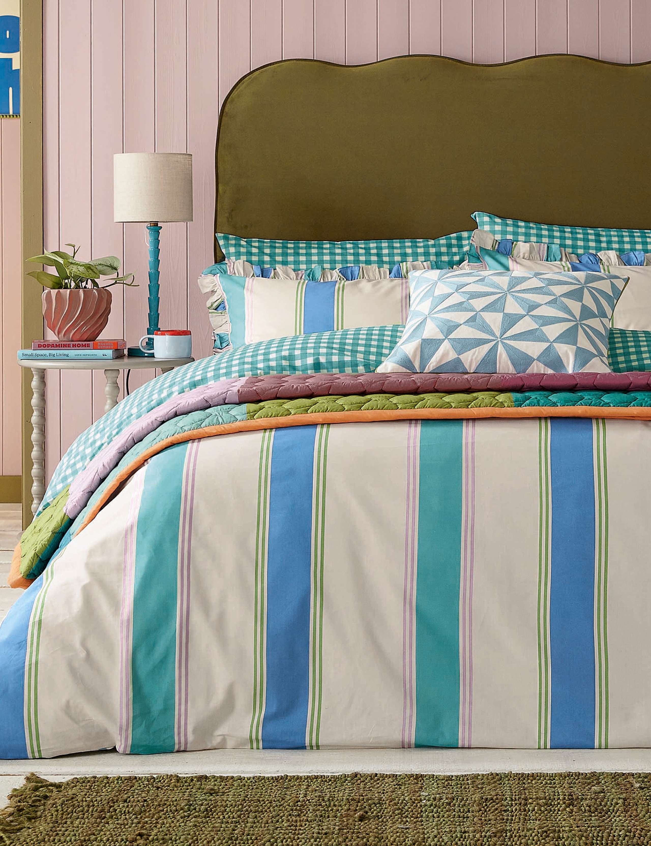 Pure Cotton Winnie Stripe Bedding Set 3 of 8