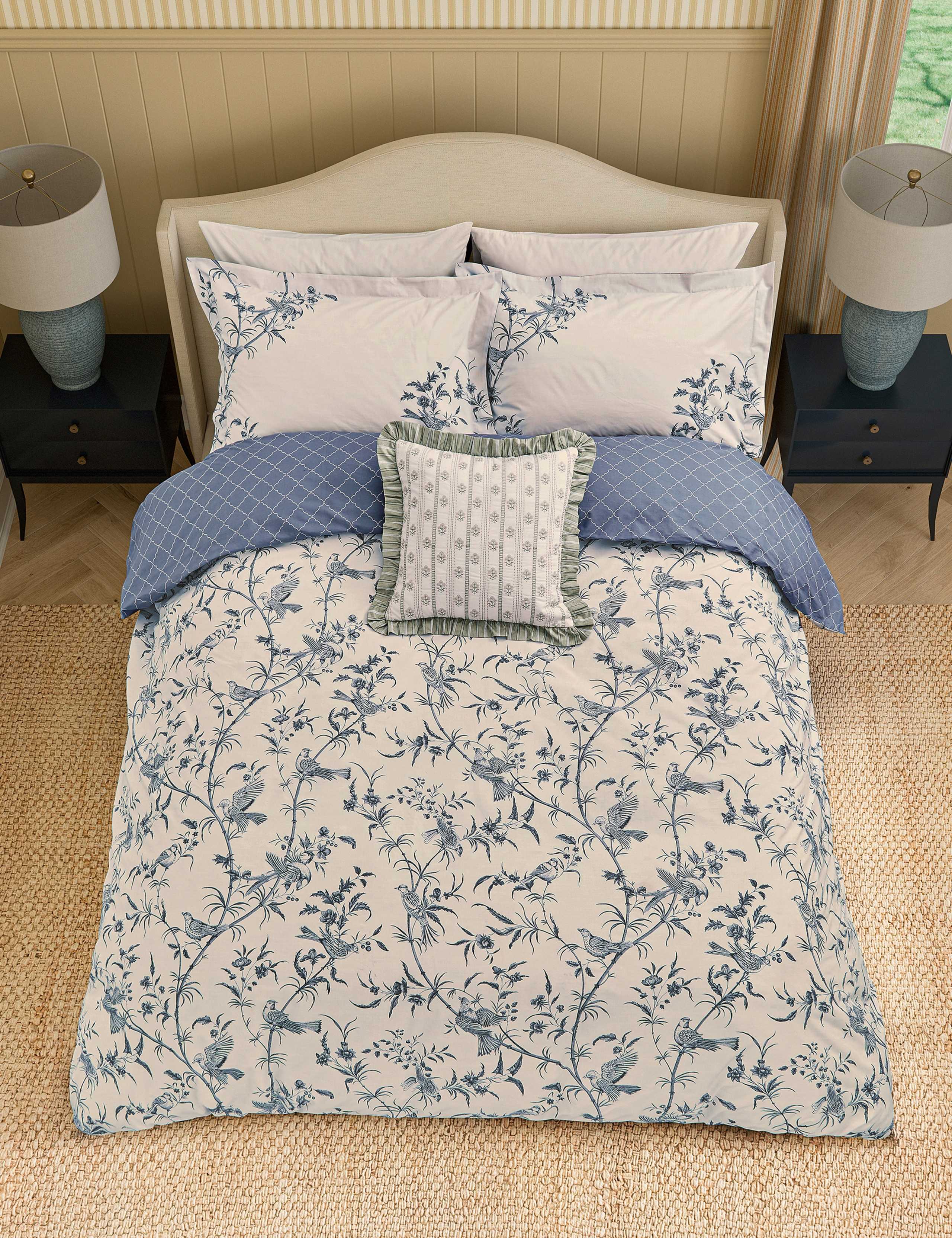 Pure Cotton Paradise Toile Bedding Set 1 of 7