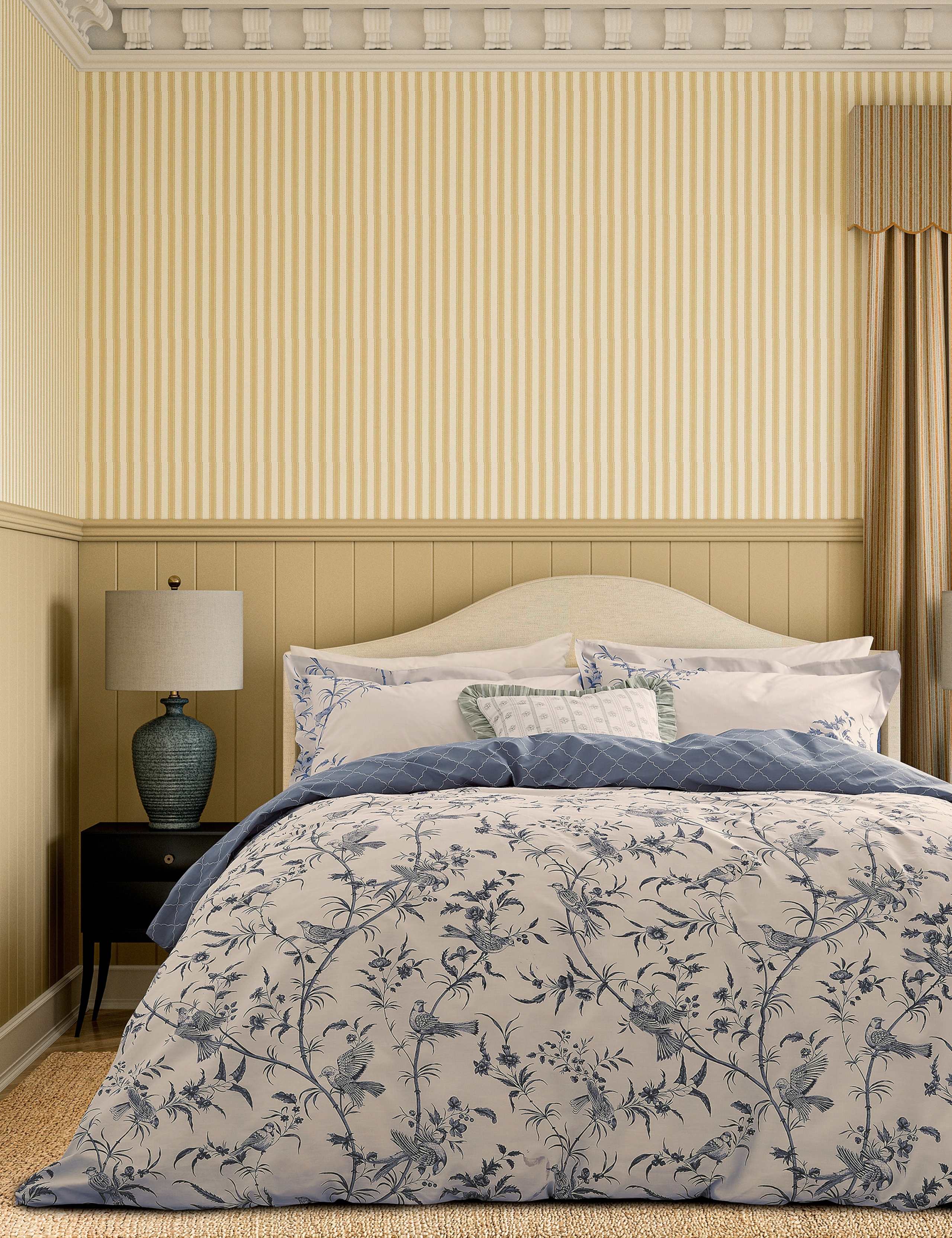 Pure Cotton Paradise Toile Bedding Set 6 of 7