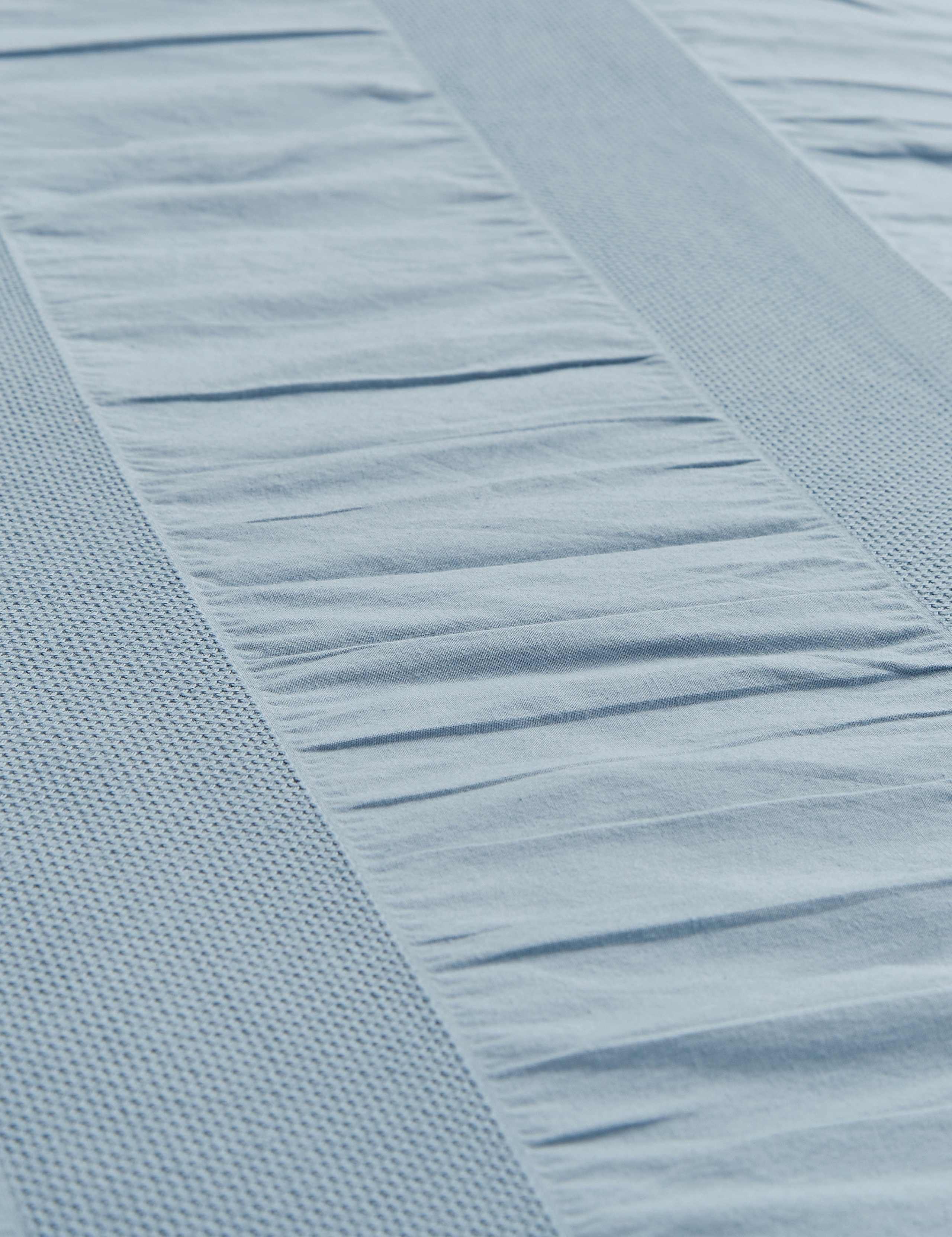 Pure Cotton Waffle Stripe Bedding Set 7 of 7
