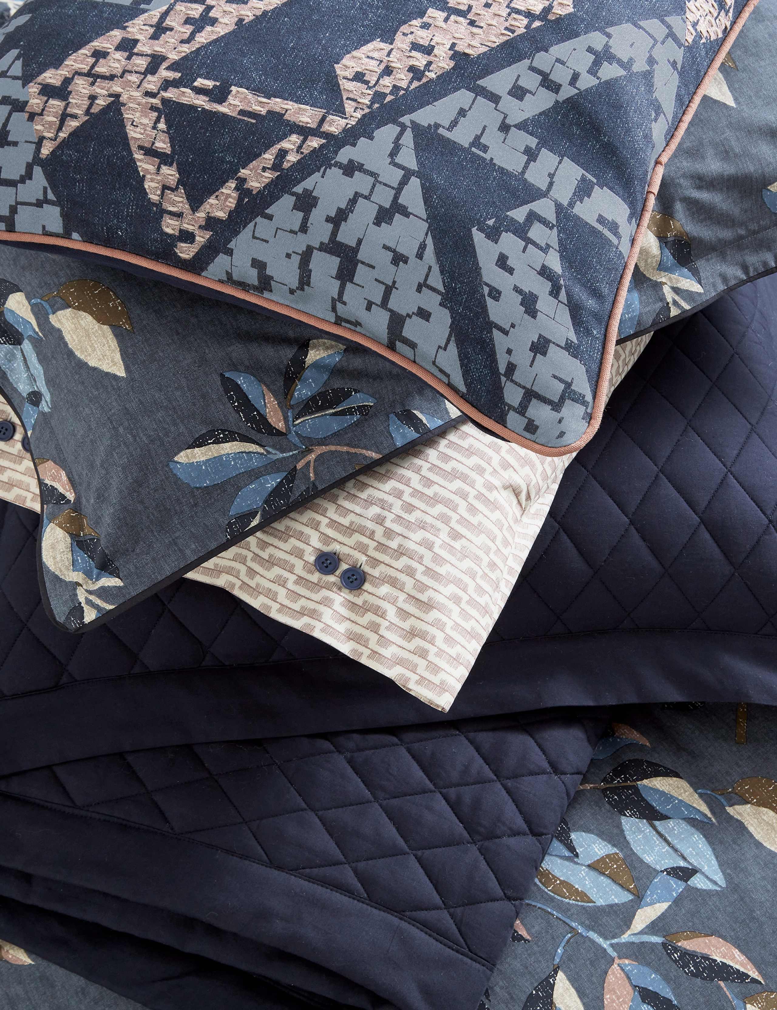 Pure Cotton Textured Geometric Cushion 5 of 5