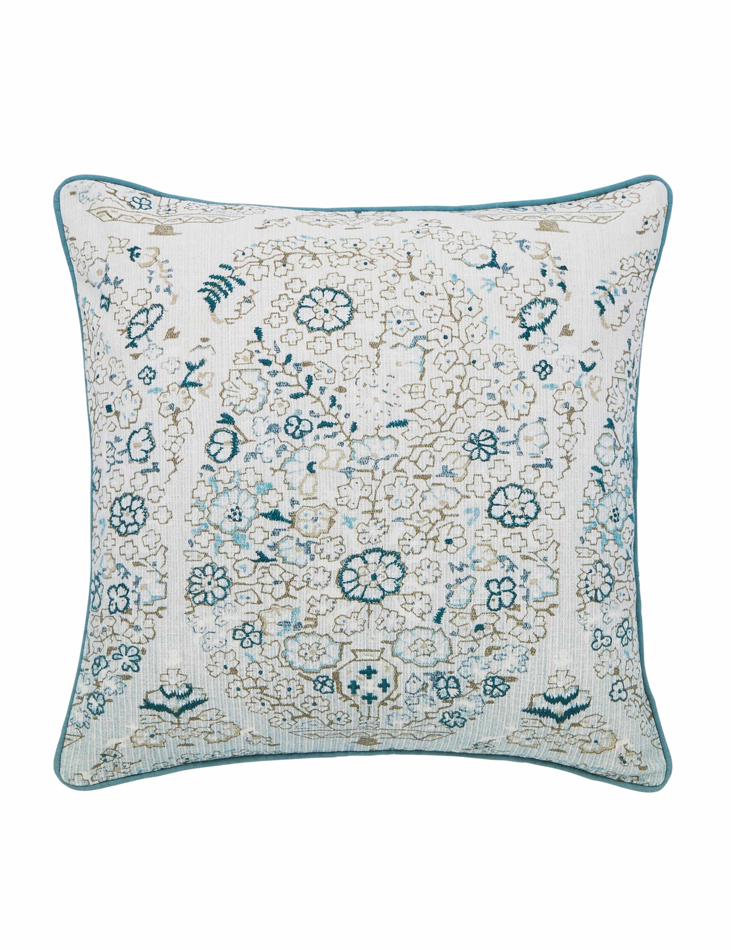 Pure Cotton Floral Embroidered Cushion 2 of 6