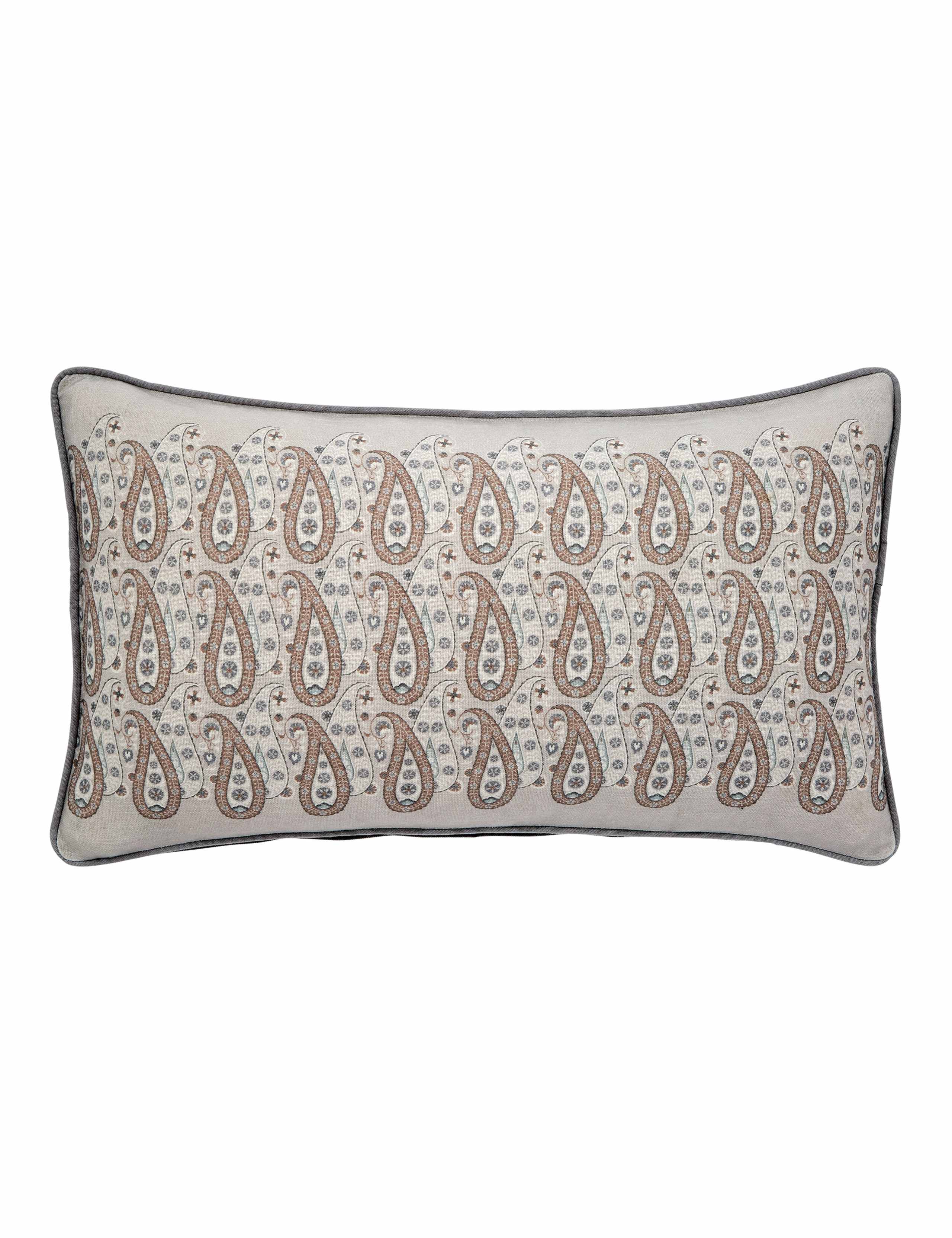 Pure Cotton Paisley Rectangular Cushion 2 of 5