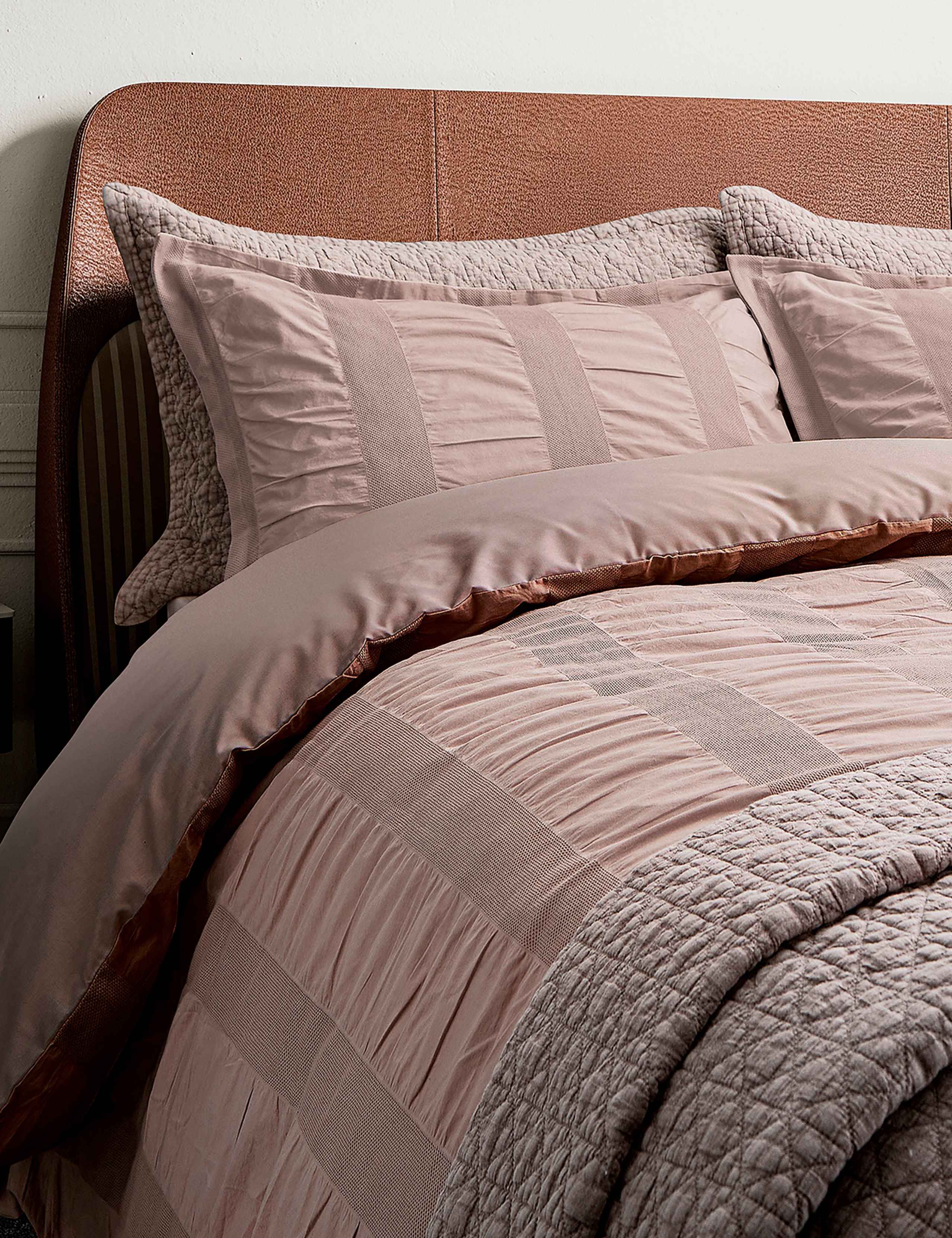 Pure Cotton Waffle Stripe Bedding Set 4 of 7