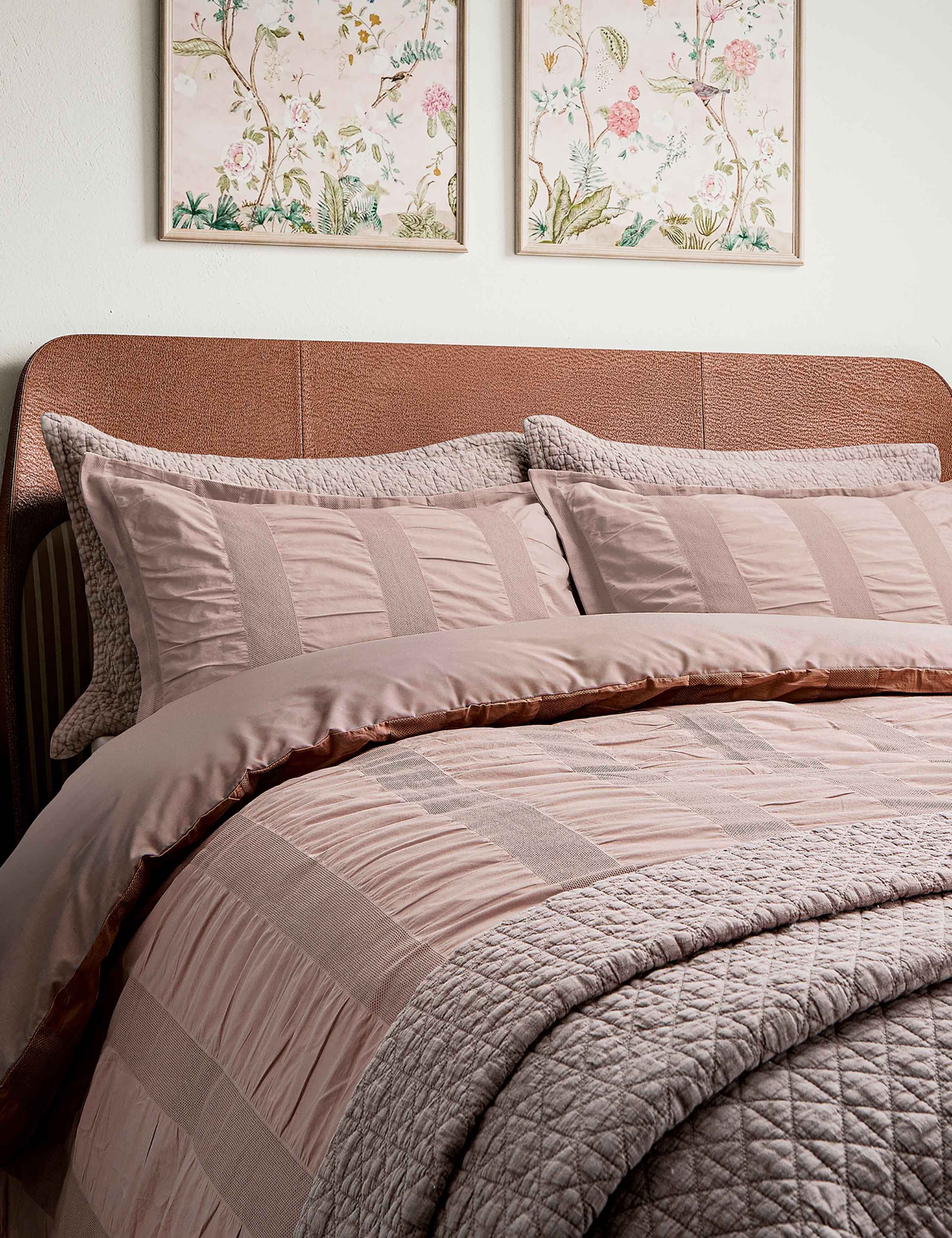 Pure Cotton Waffle Stripe Bedding Set 5 of 7