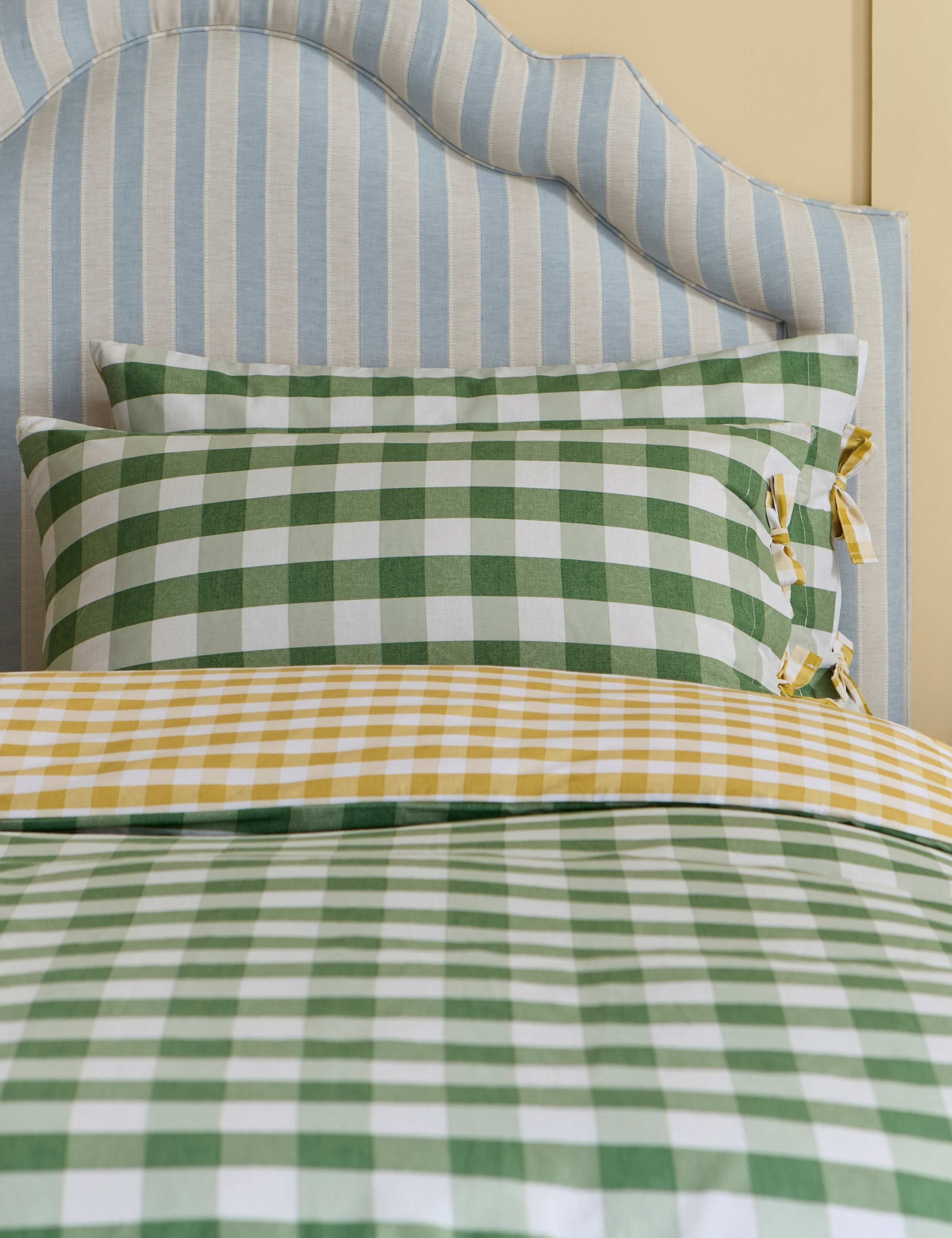 Pure Cotton Orchard Gingham Bedding Set 4 of 6