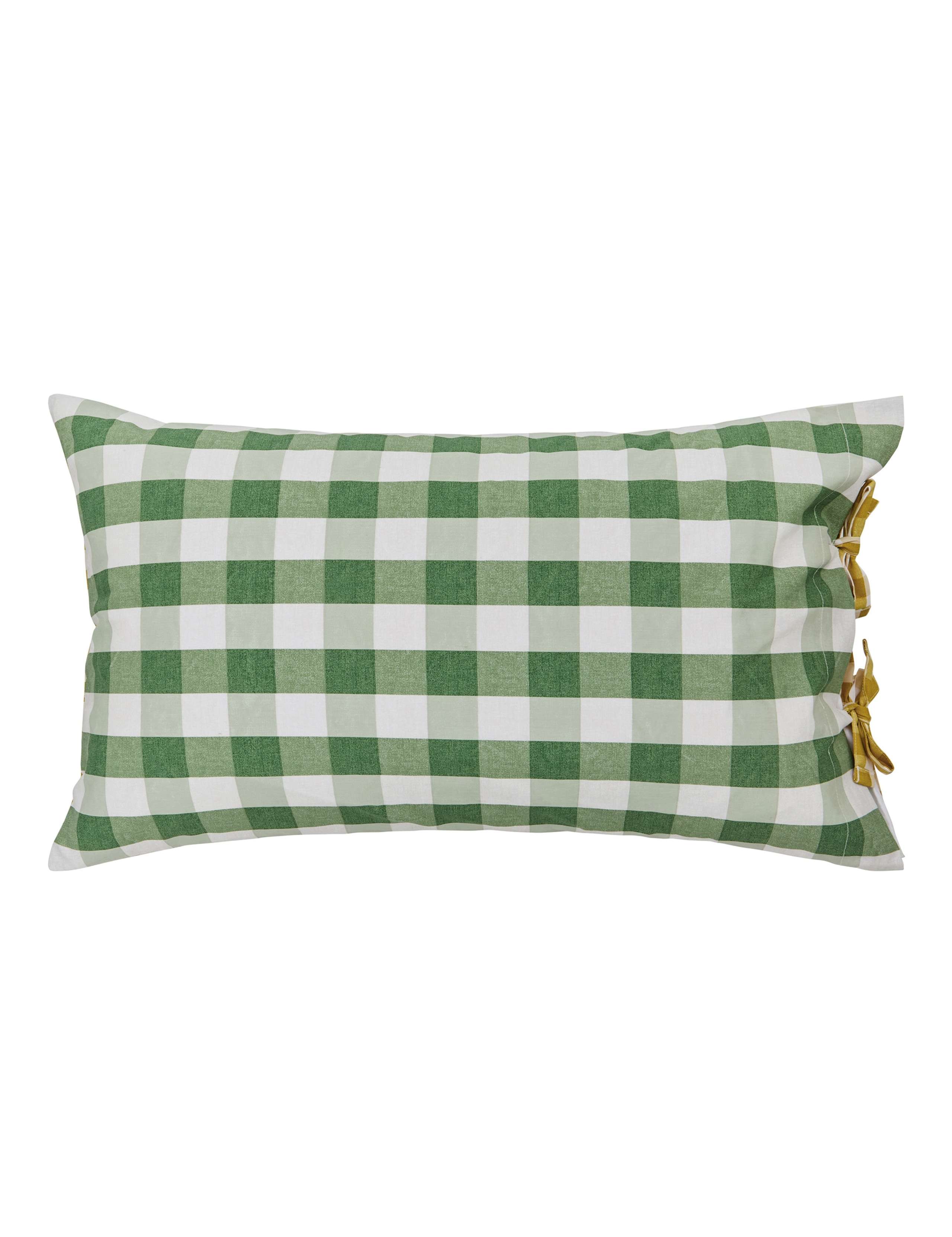 Pure Cotton Orchard Gingham Bedding Set 6 of 6