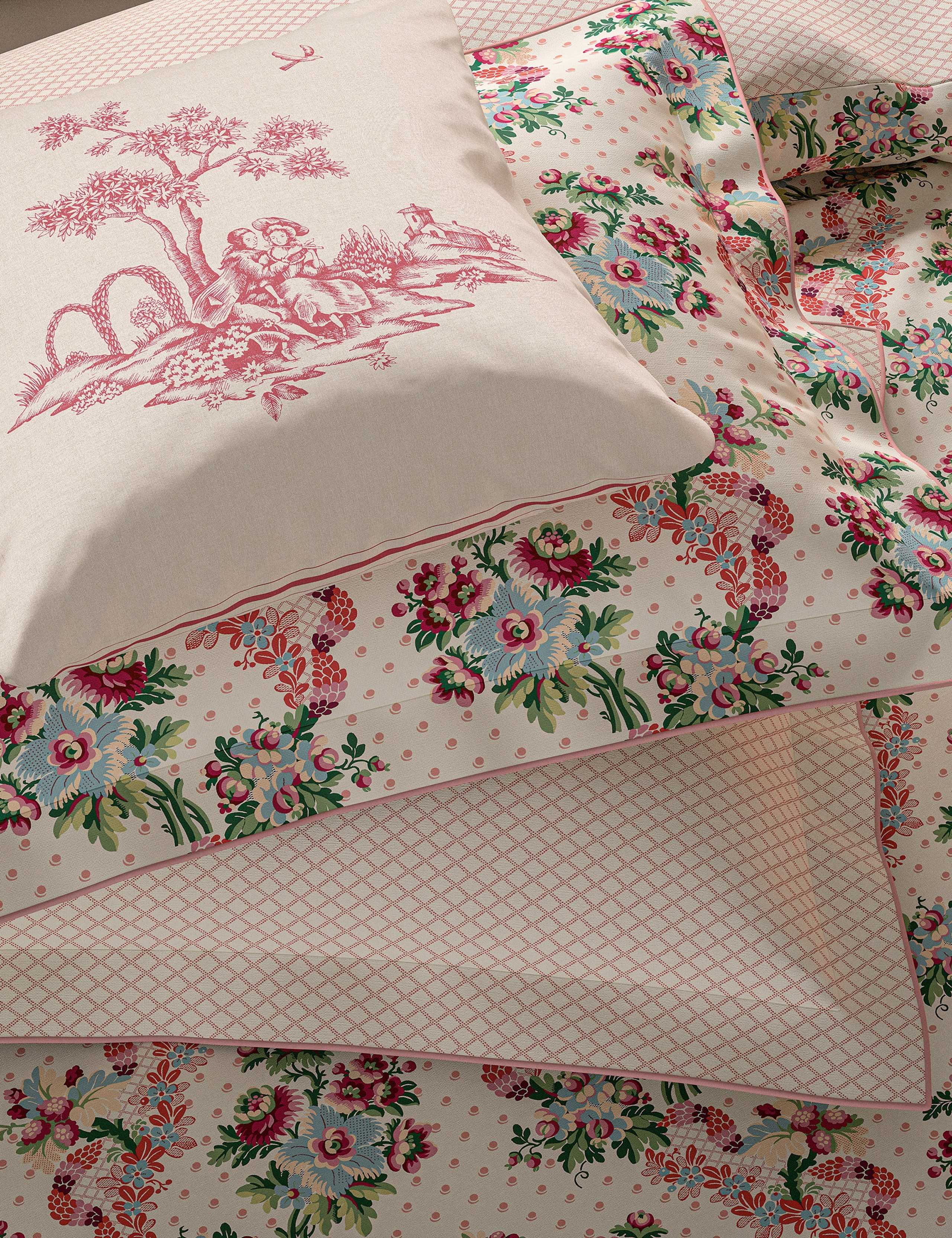 Pure Cotton French Garden Bedding Set 6 of 8
