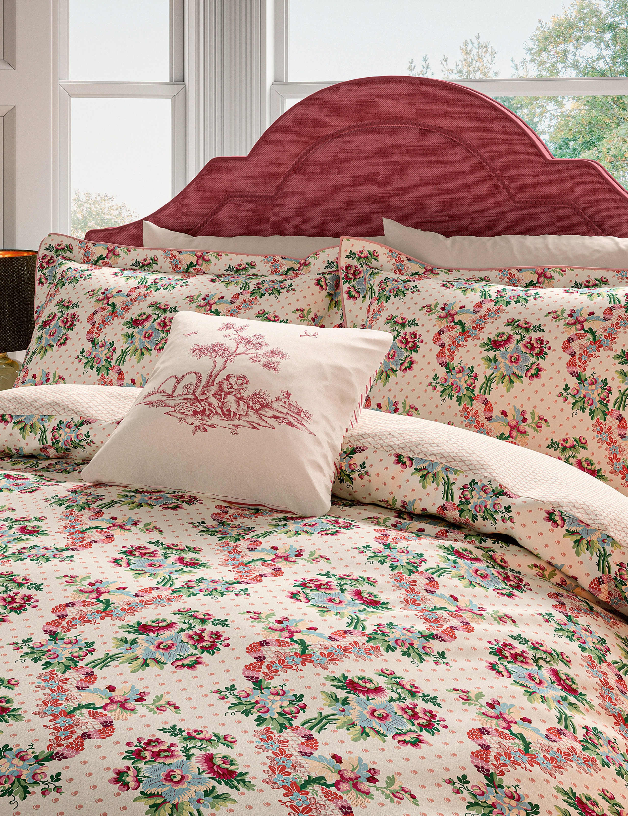 Pure Cotton French Garden Bedding Set 7 of 8