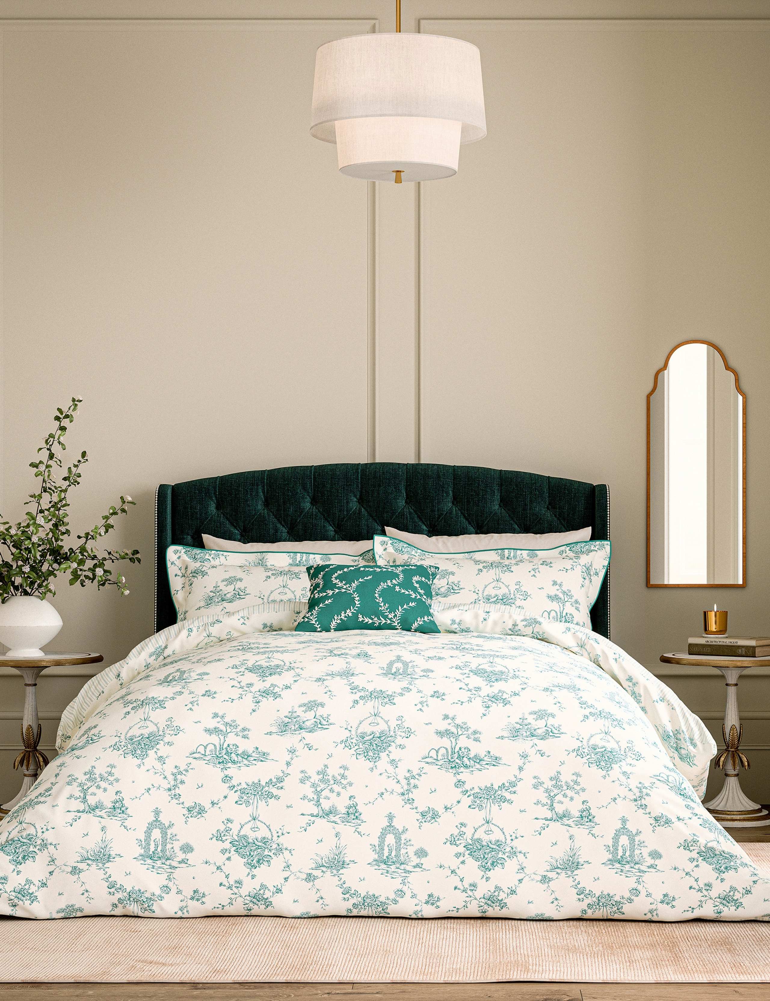 Pure Cotton Garden Of Love Bedding Set 3 of 8