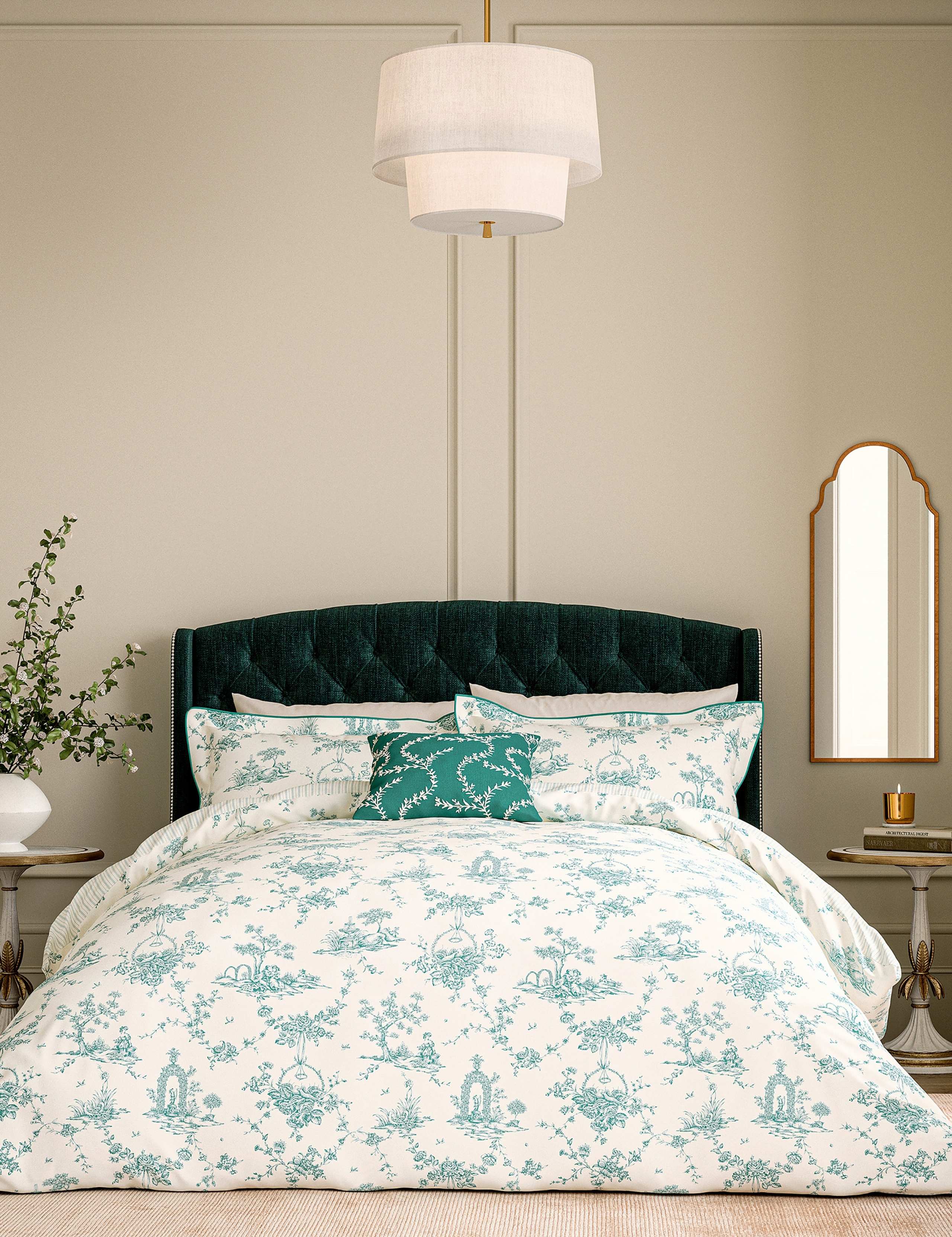Pure Cotton Garden Of Love Bedding Set 5 of 8