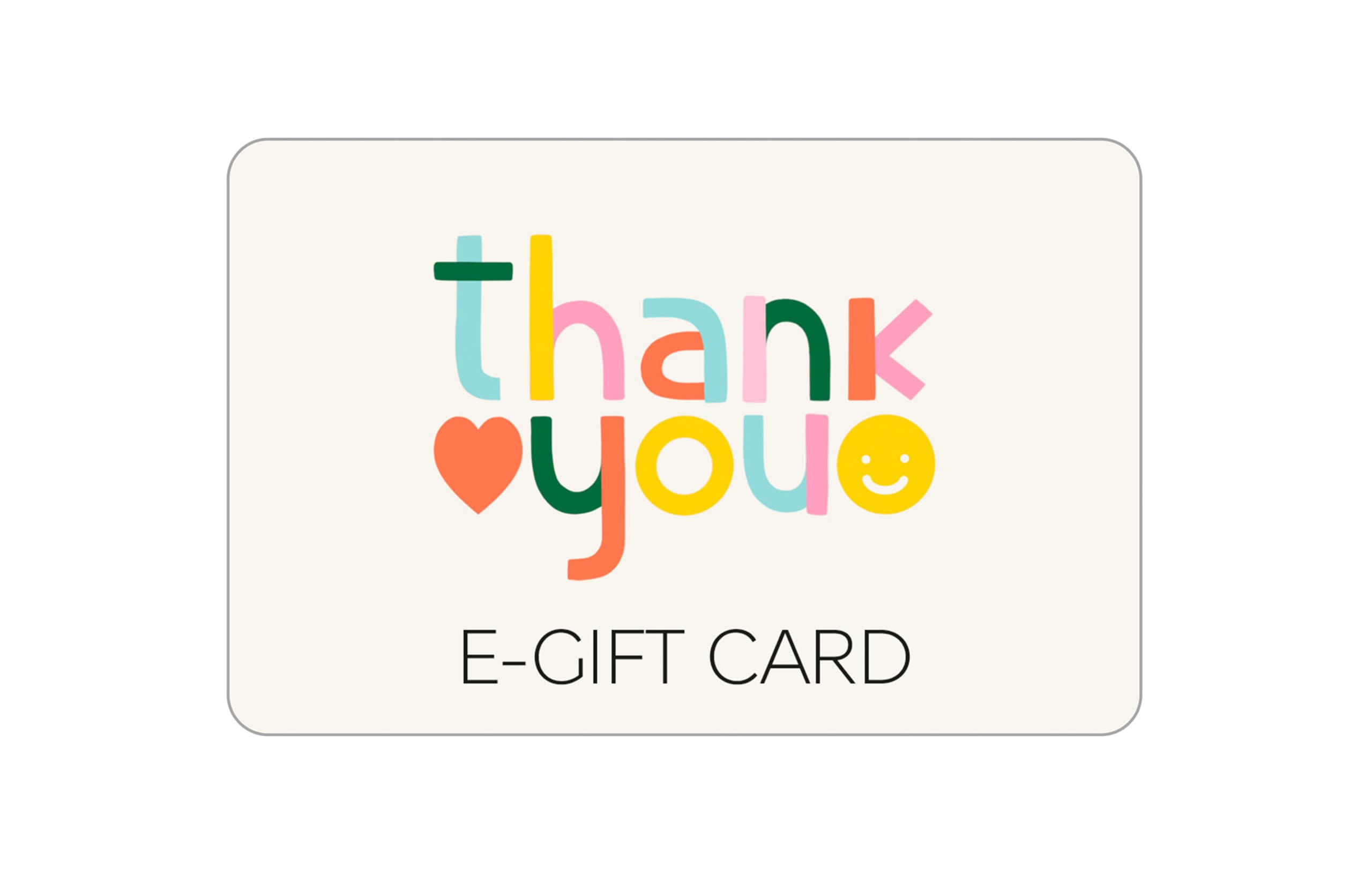 Pastel Thank You E-Gift Card 1 of 1