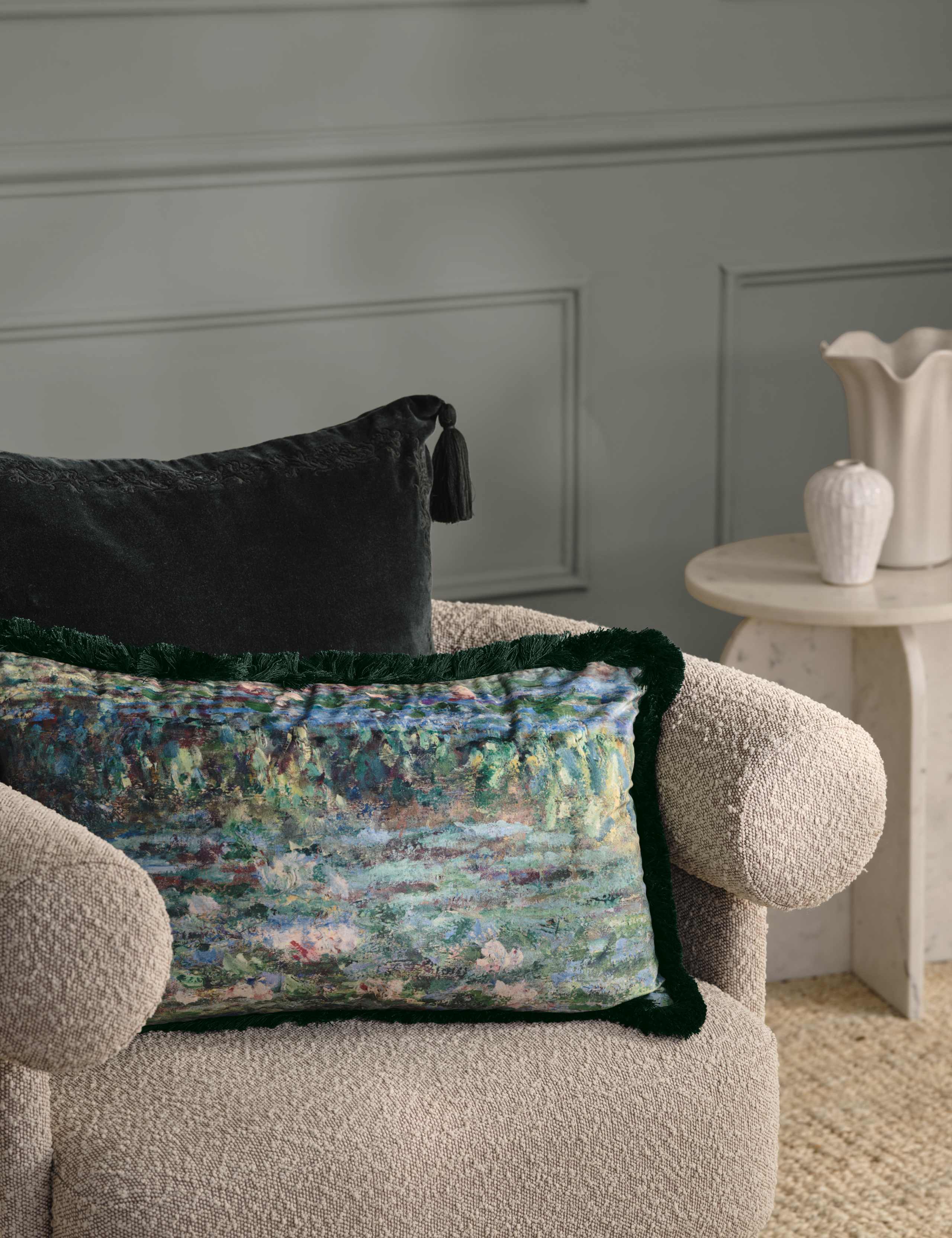 Velvet Tasselled Cushion 4 of 4