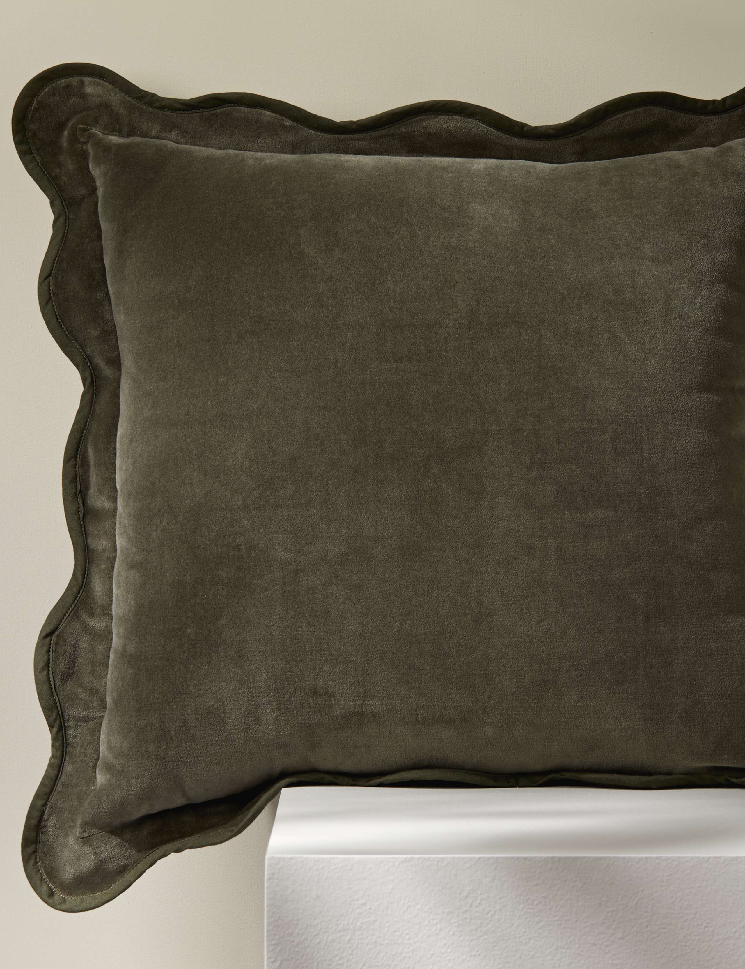 Velvet Scallop Cushion 4 of 4
