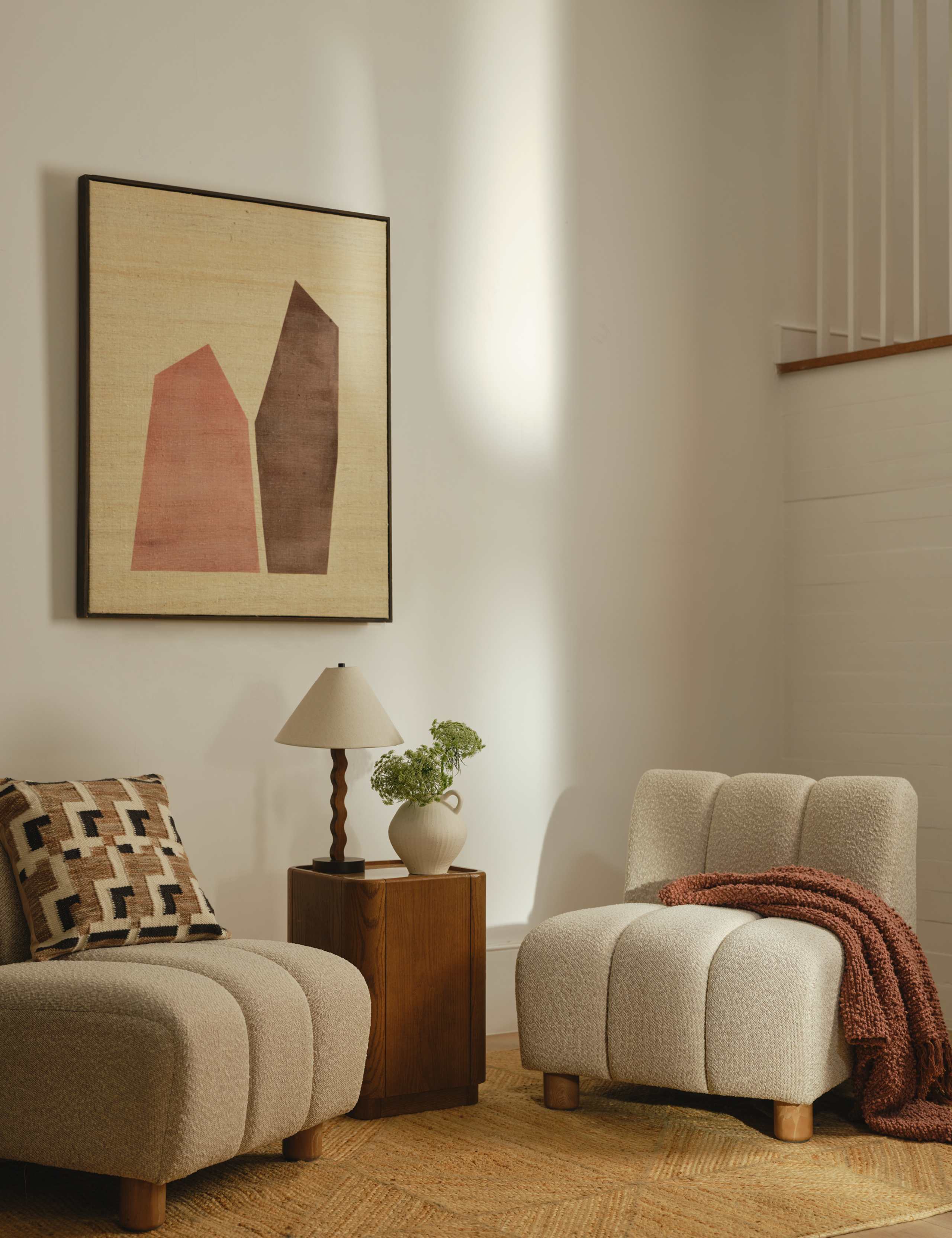 Wool Blend Geometric Cushion 5 of 5