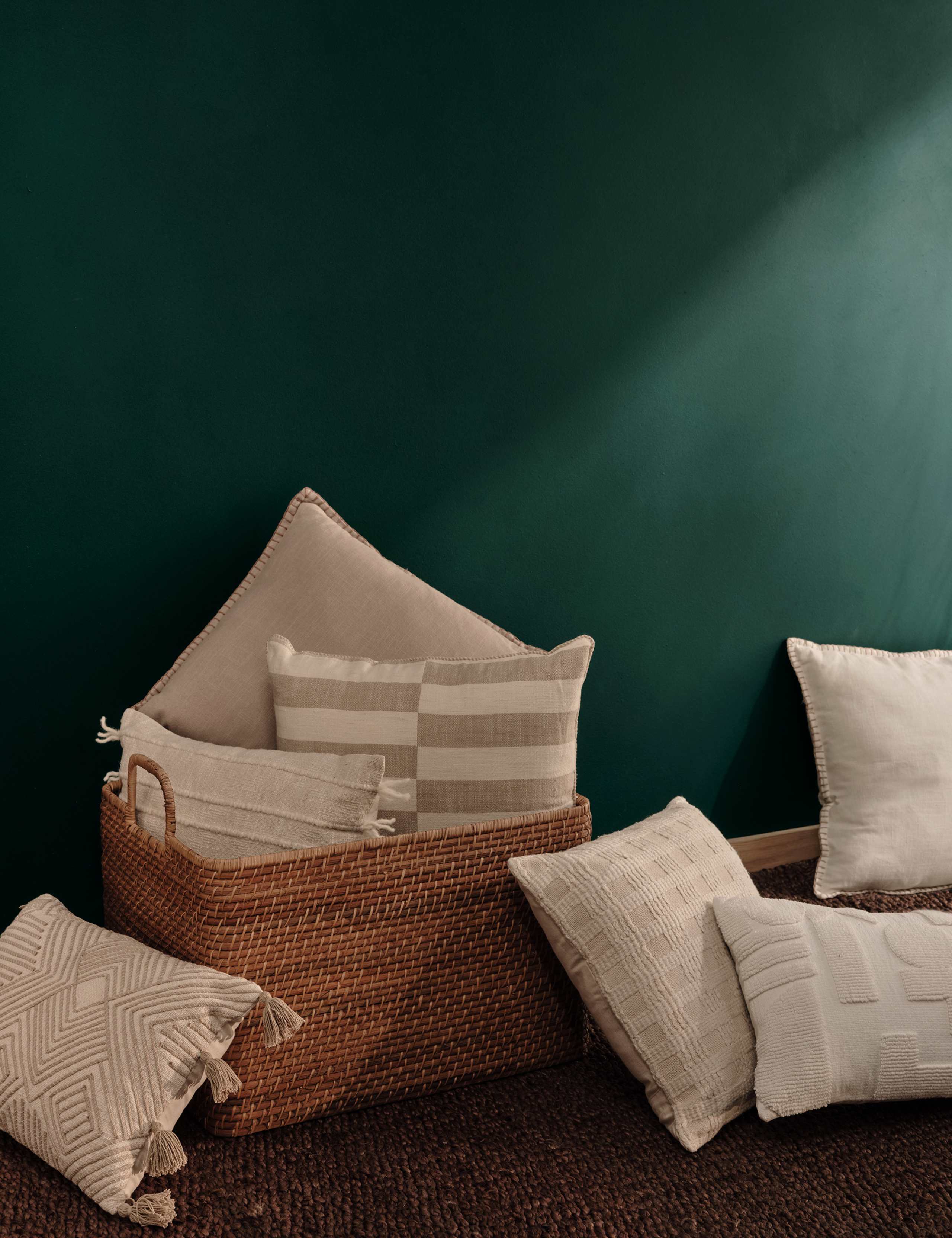 Pure Cotton Blanket Stitched Cushion 6 of 6