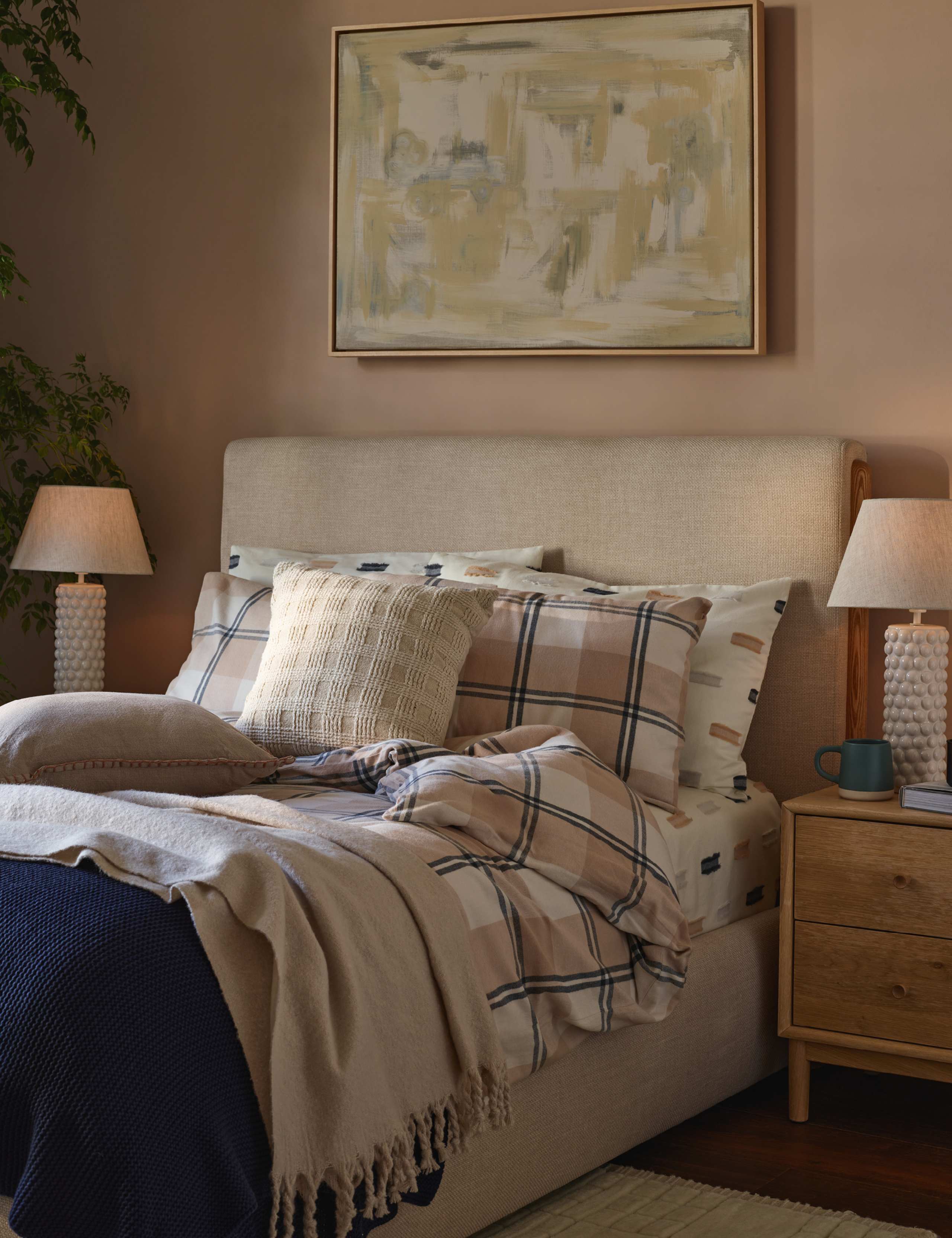 Pure Cotton Checked Cushion 8 of 8