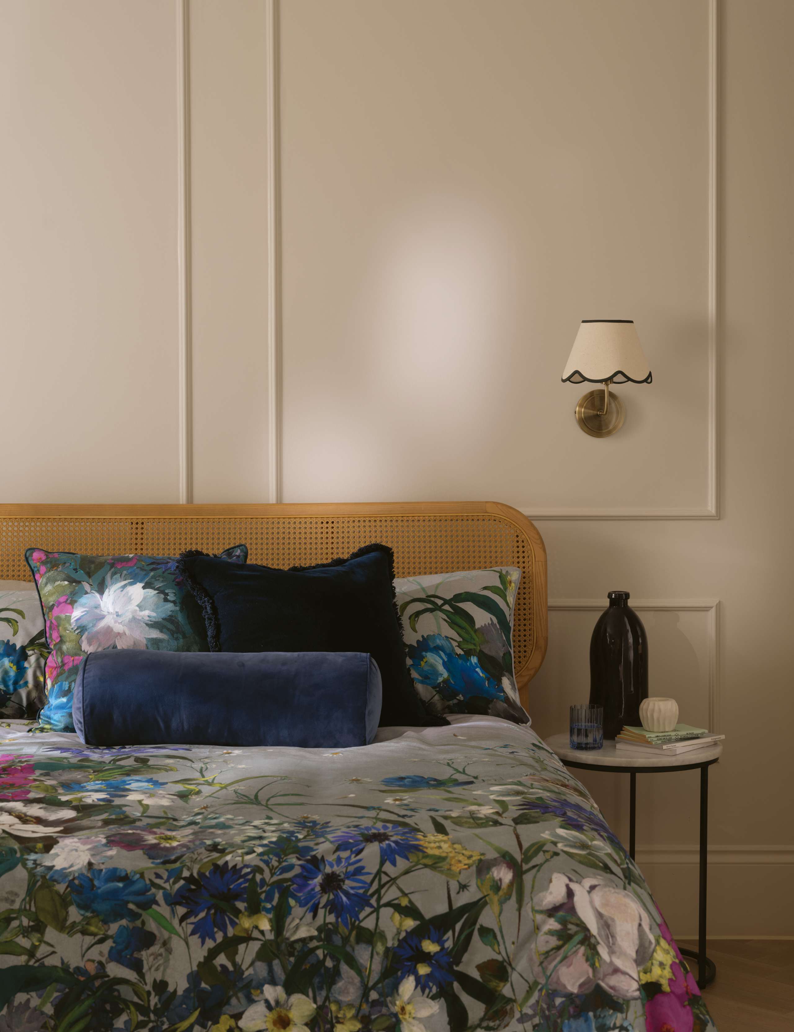 Pure Cotton Velvet Fringed Cushion 5 of 5