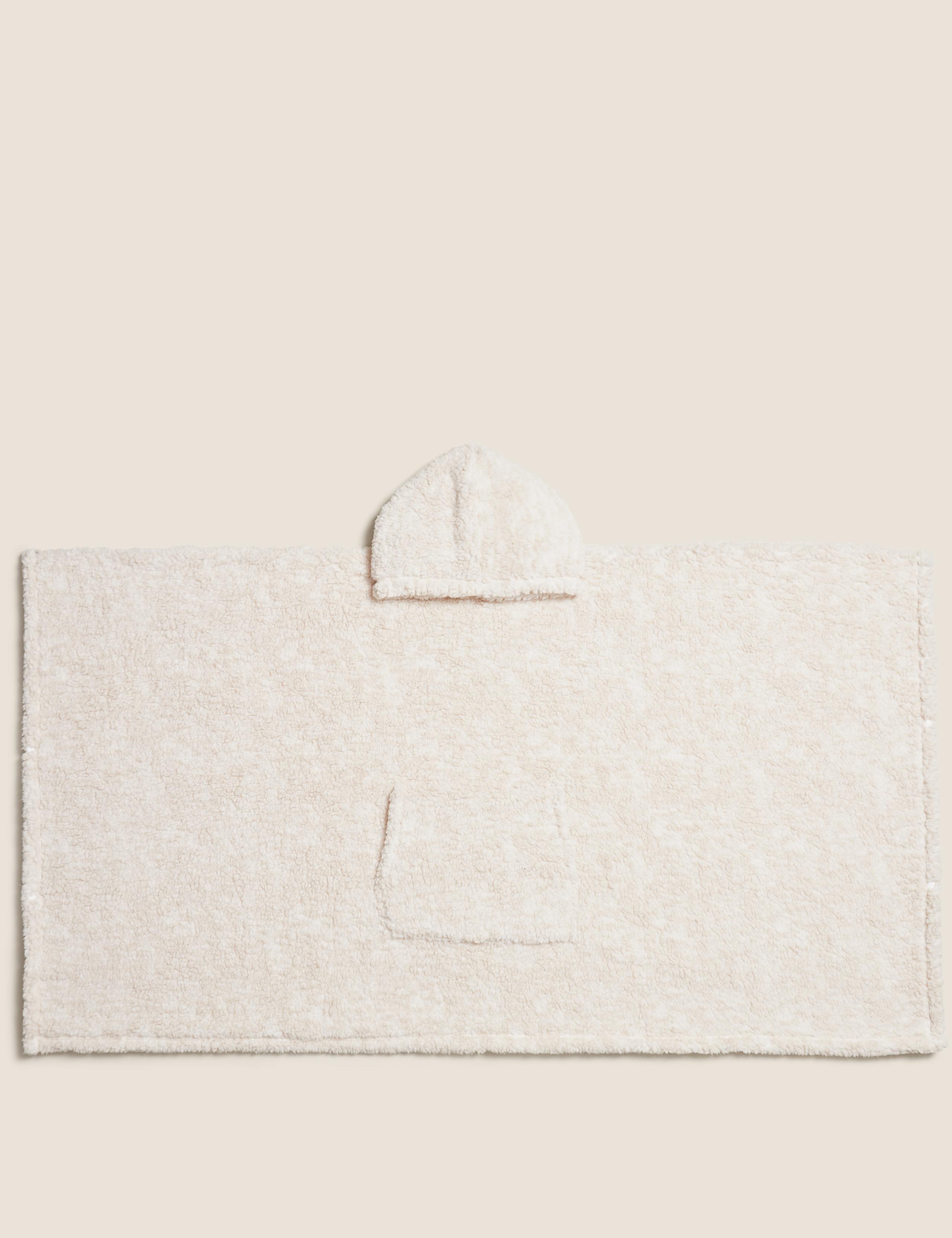 Teddy Fleece Hooded Blanket 3 of 3