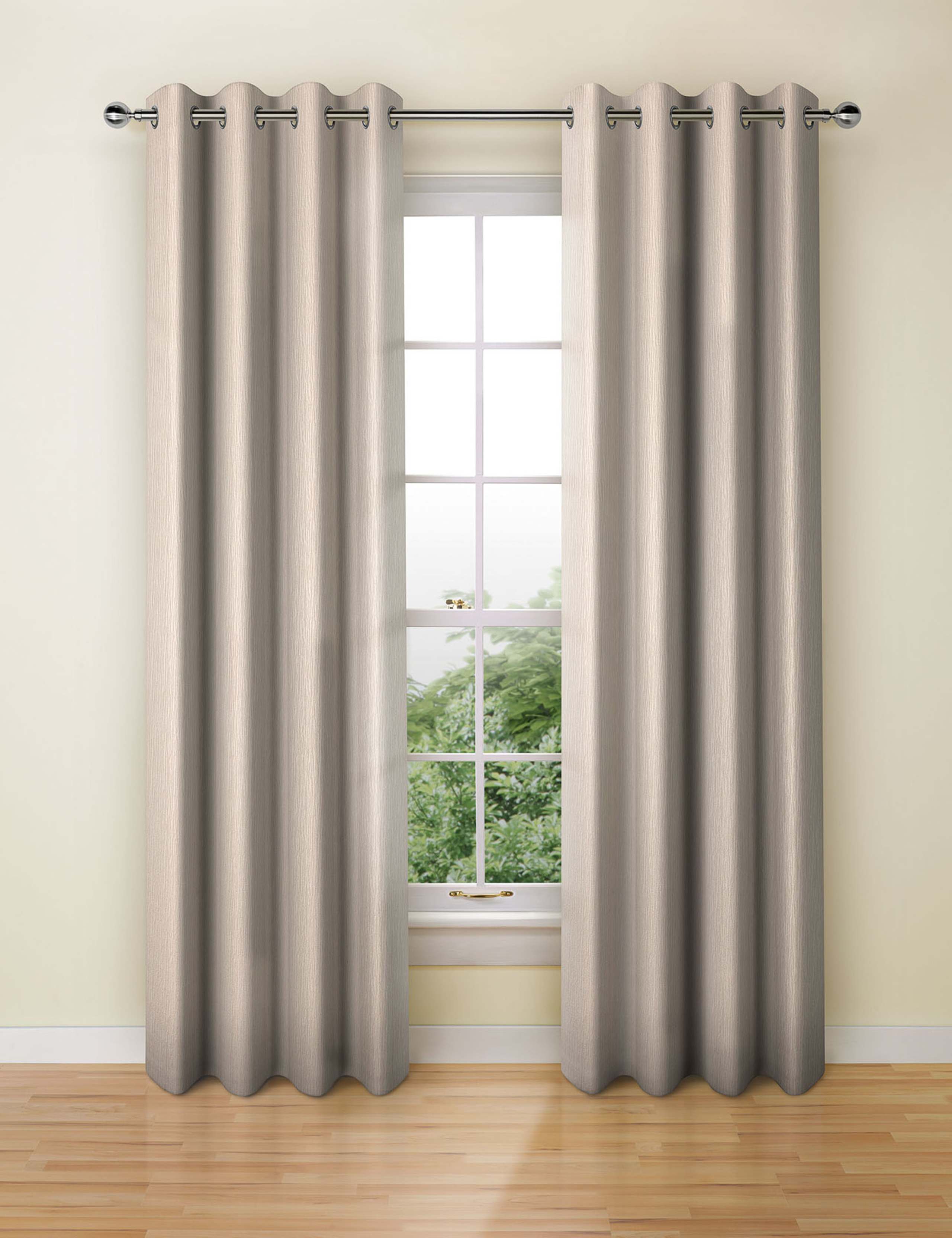 Textural Stripe Eyelet Curtains 1 of 2