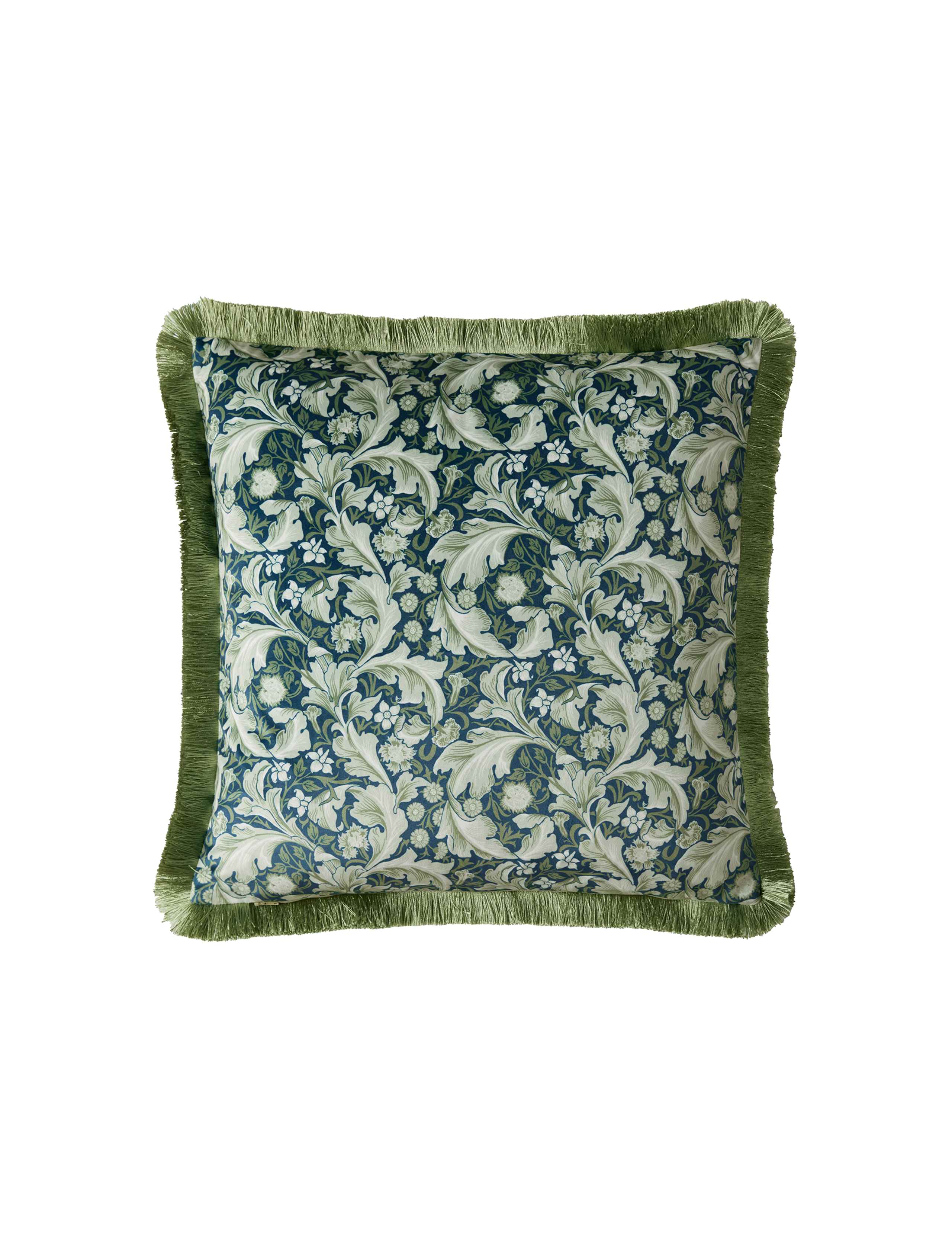 Velvet Leicester Fringed Cushion 3 of 3