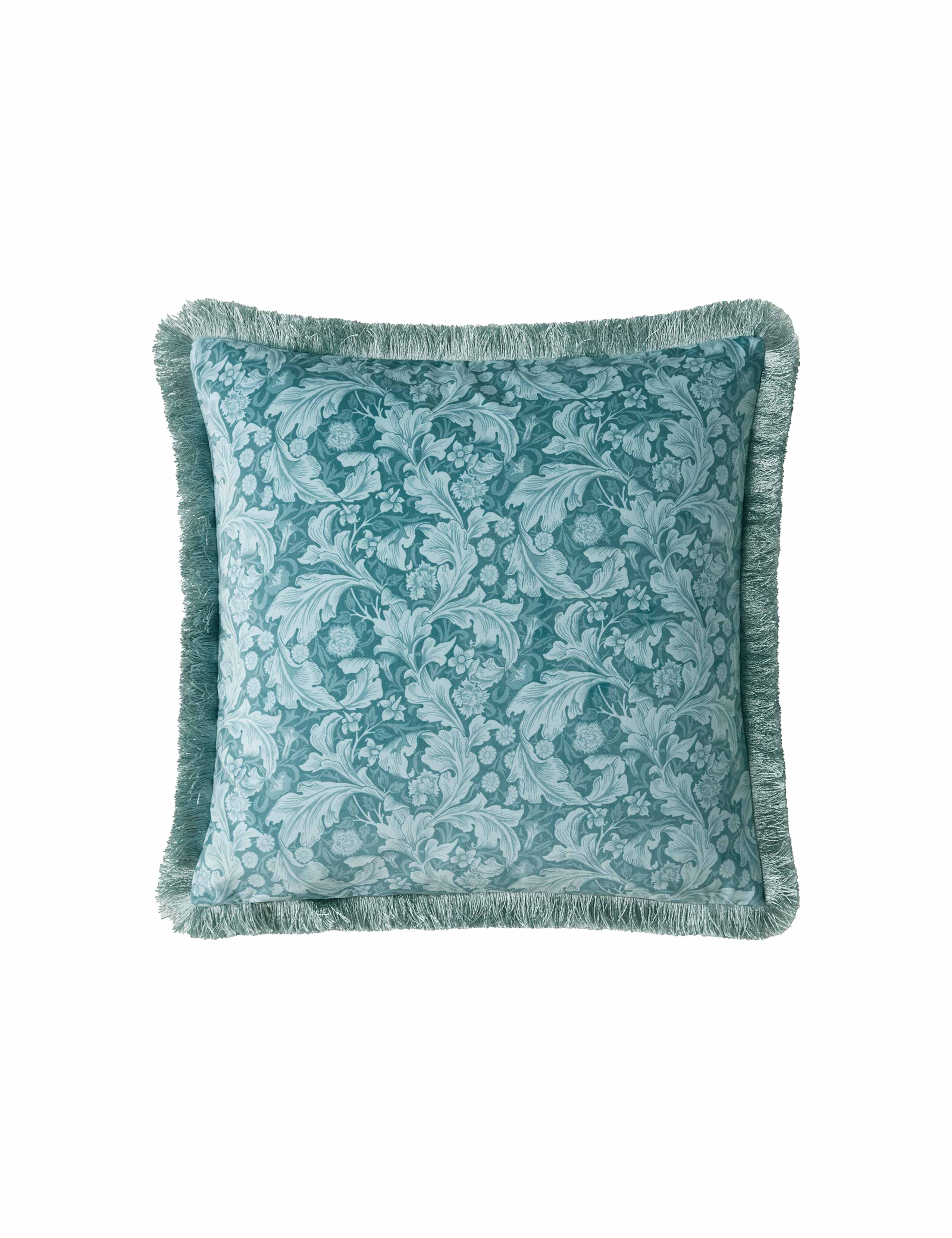 Velvet Leicester Fringed Cushion 3 of 3