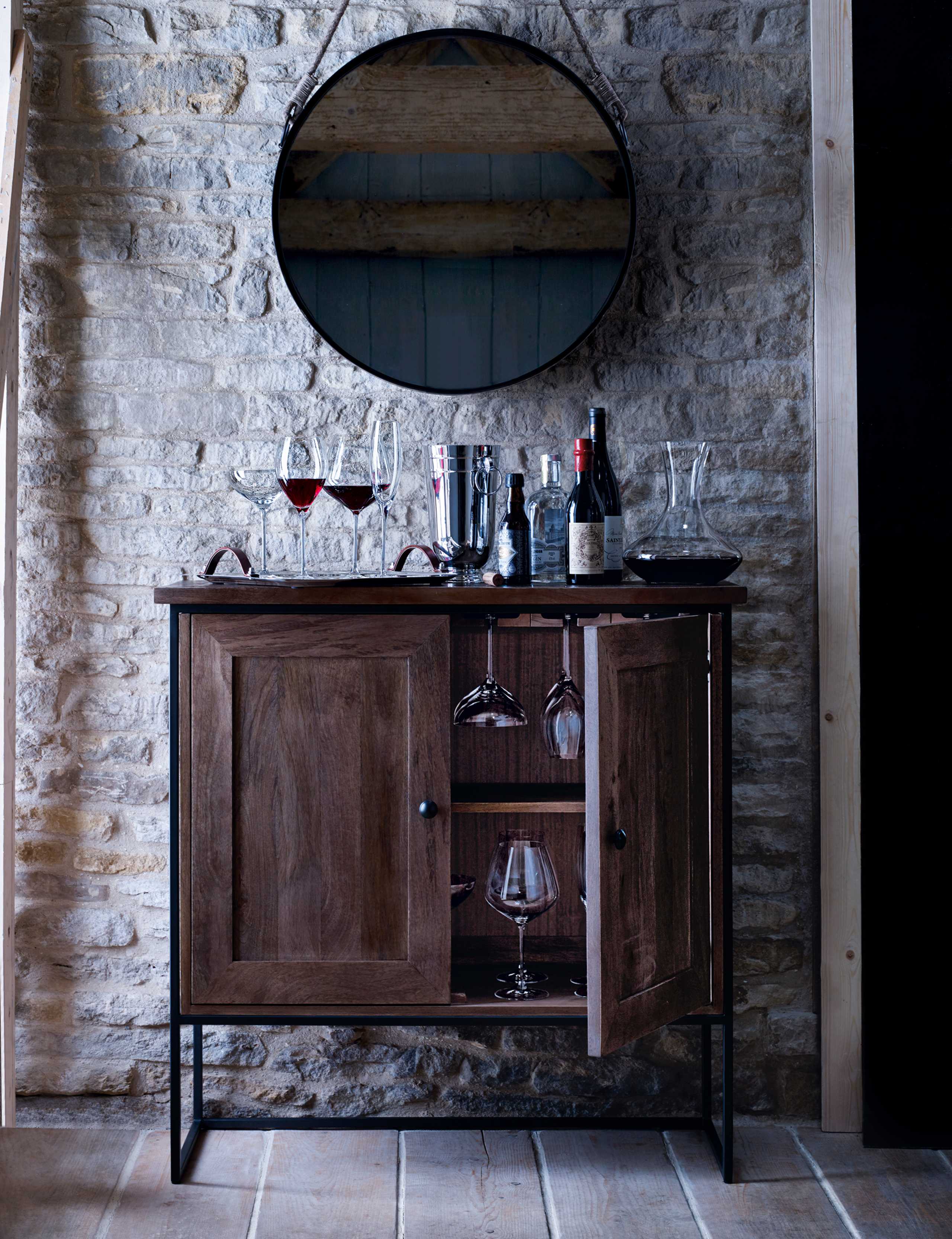 Sanford Parquet Drinks Cabinet 9 of 10