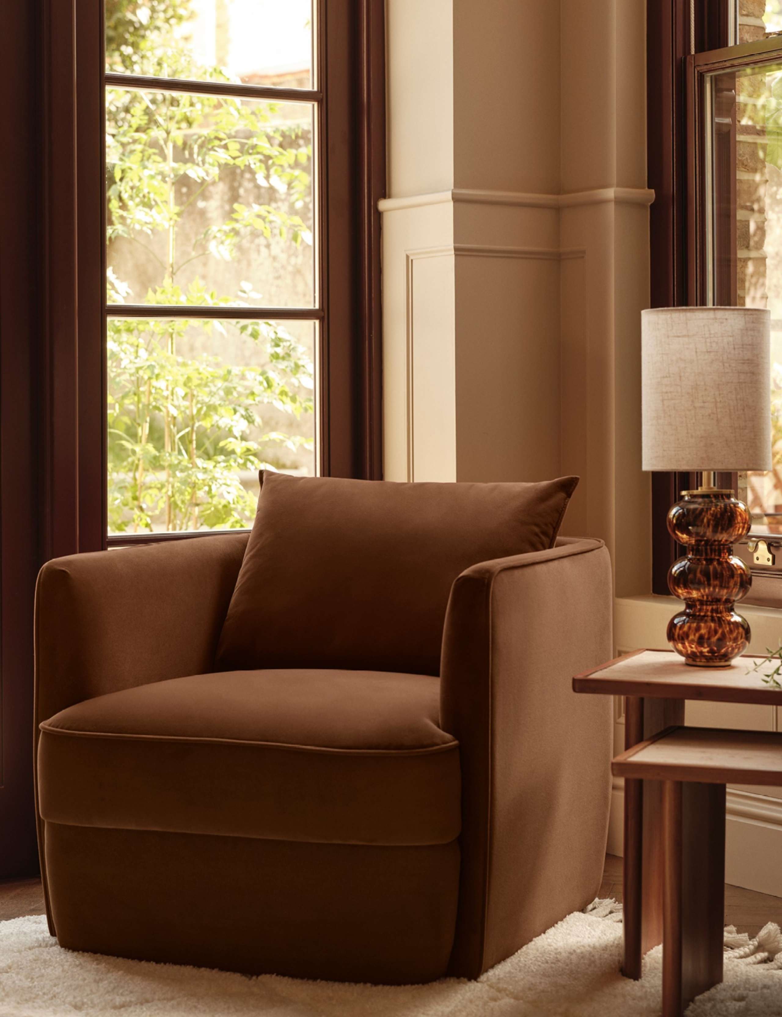 Chester Velvet Accent Armchair 9 of 9