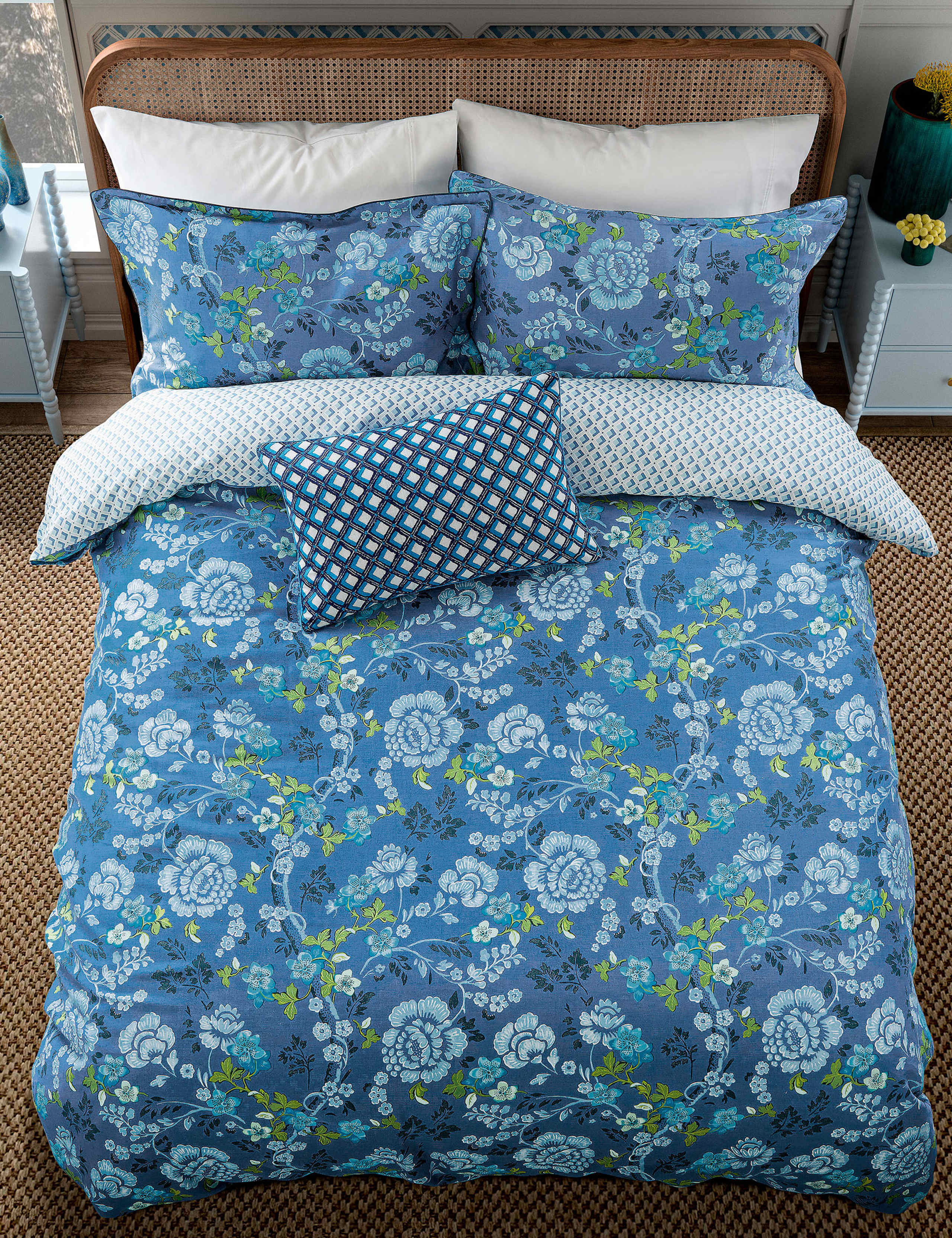 Amsee Geo Embroidered Bolster Cushion 3 of 4