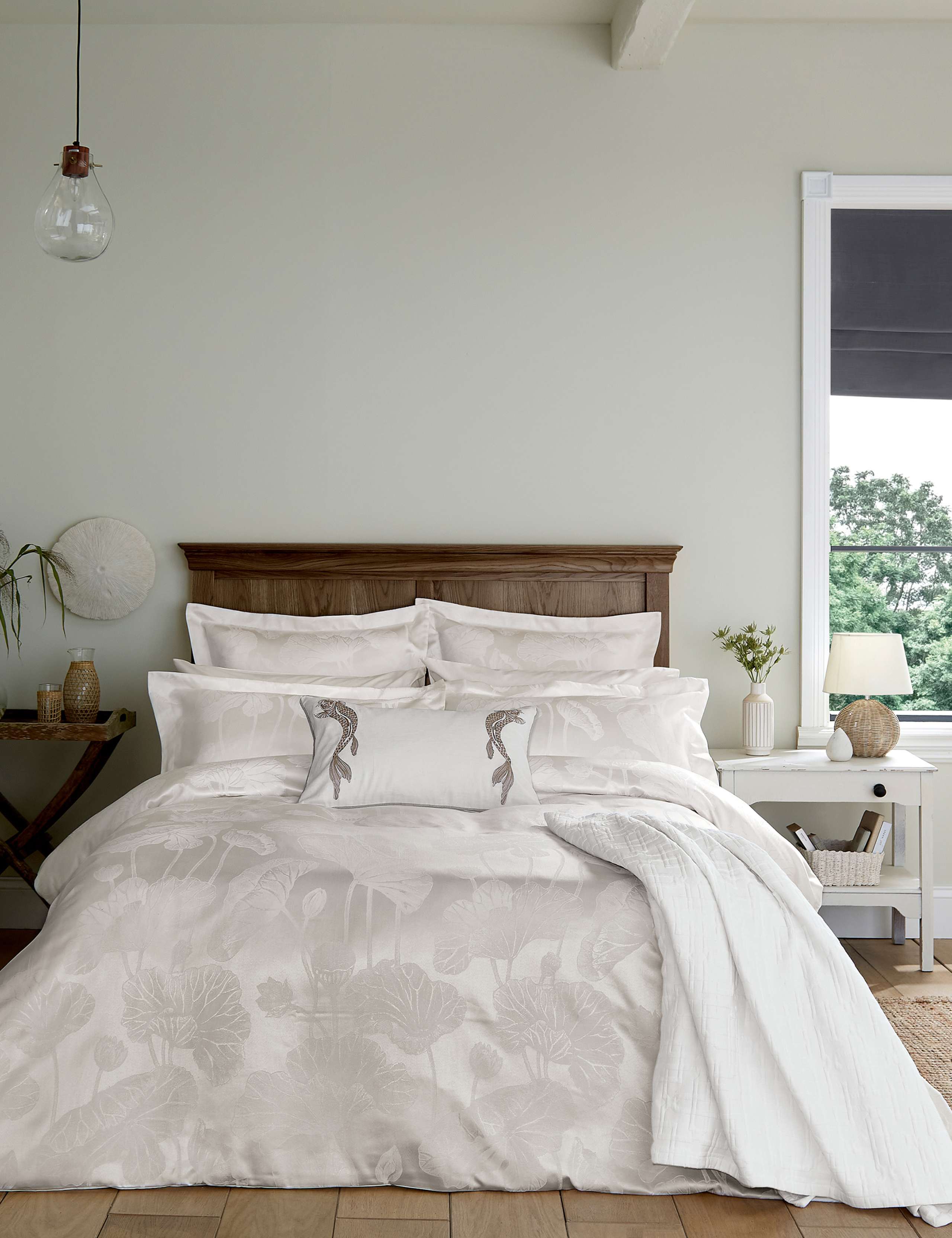 Cotton Rich Lotus Leaf Duvet Cover 1 of 4
