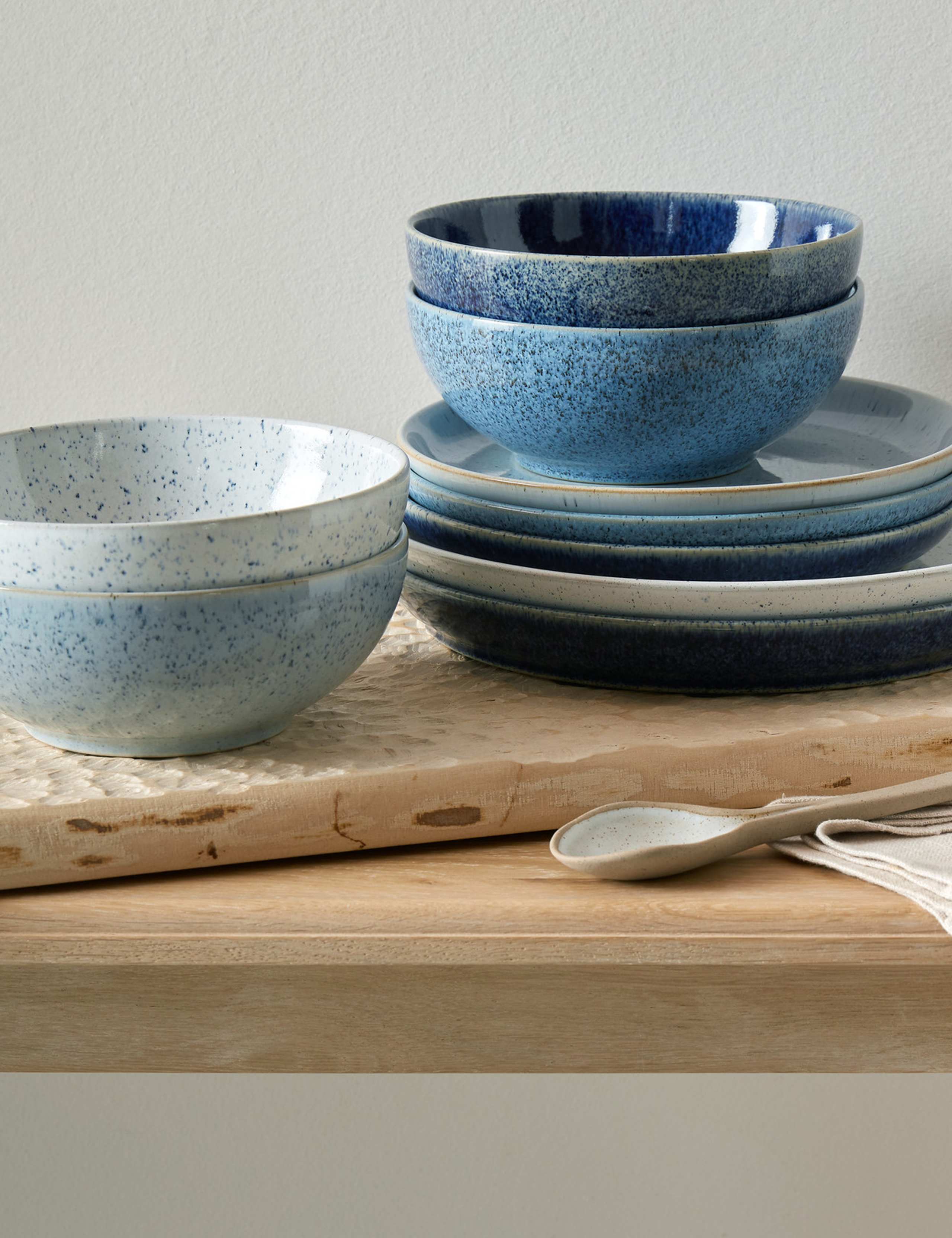 12 Piece Studio Blue Dinner Set 1 of 4