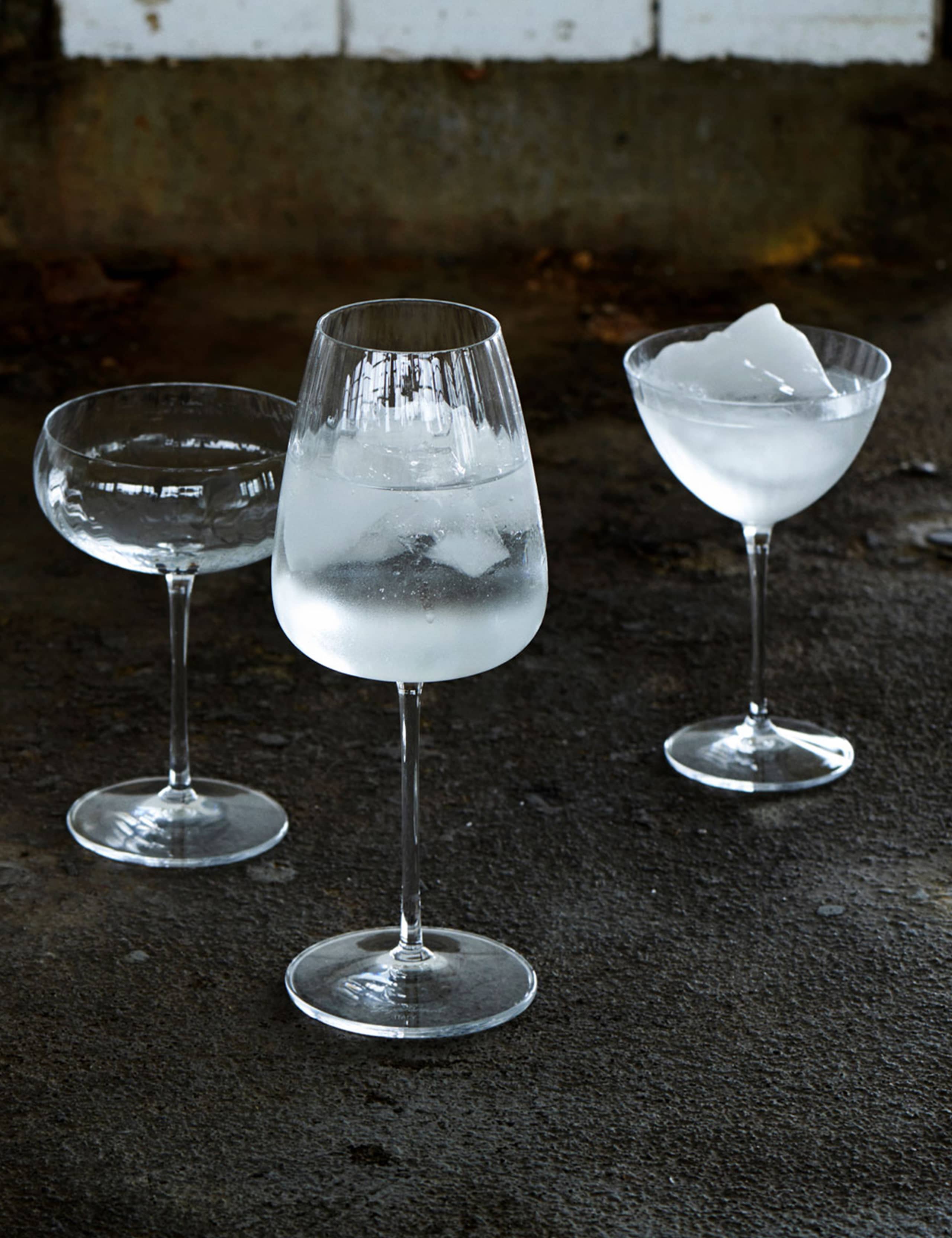 Set of 4 Optica Burgundy & Gin Glasses 3 of 3