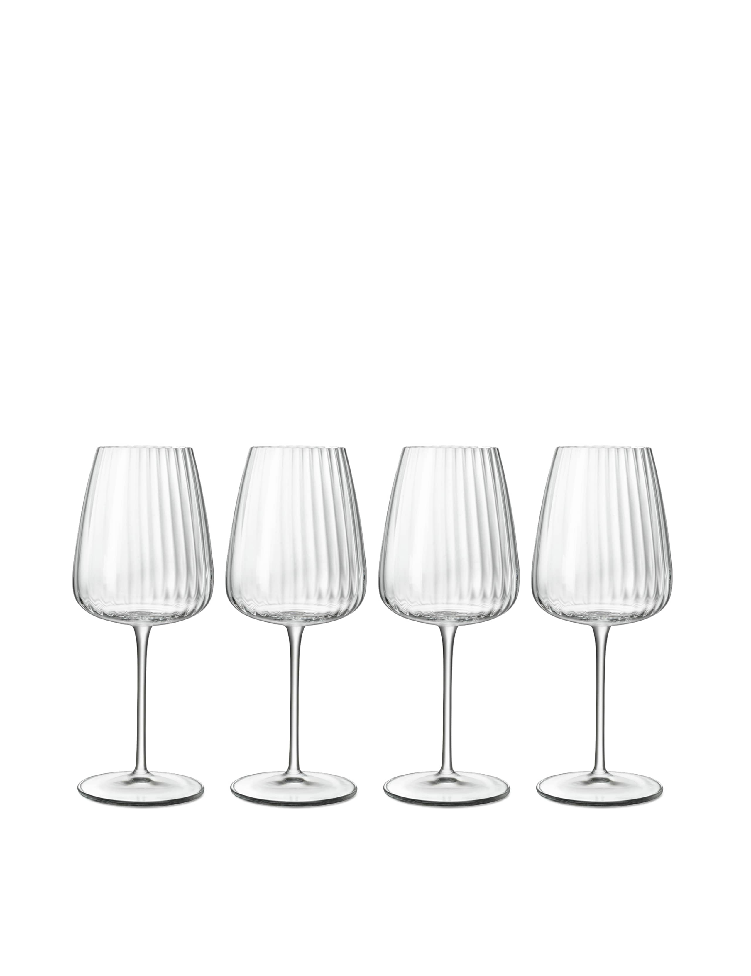 Set of 4 Optica White Wine Glasses 1 of 3