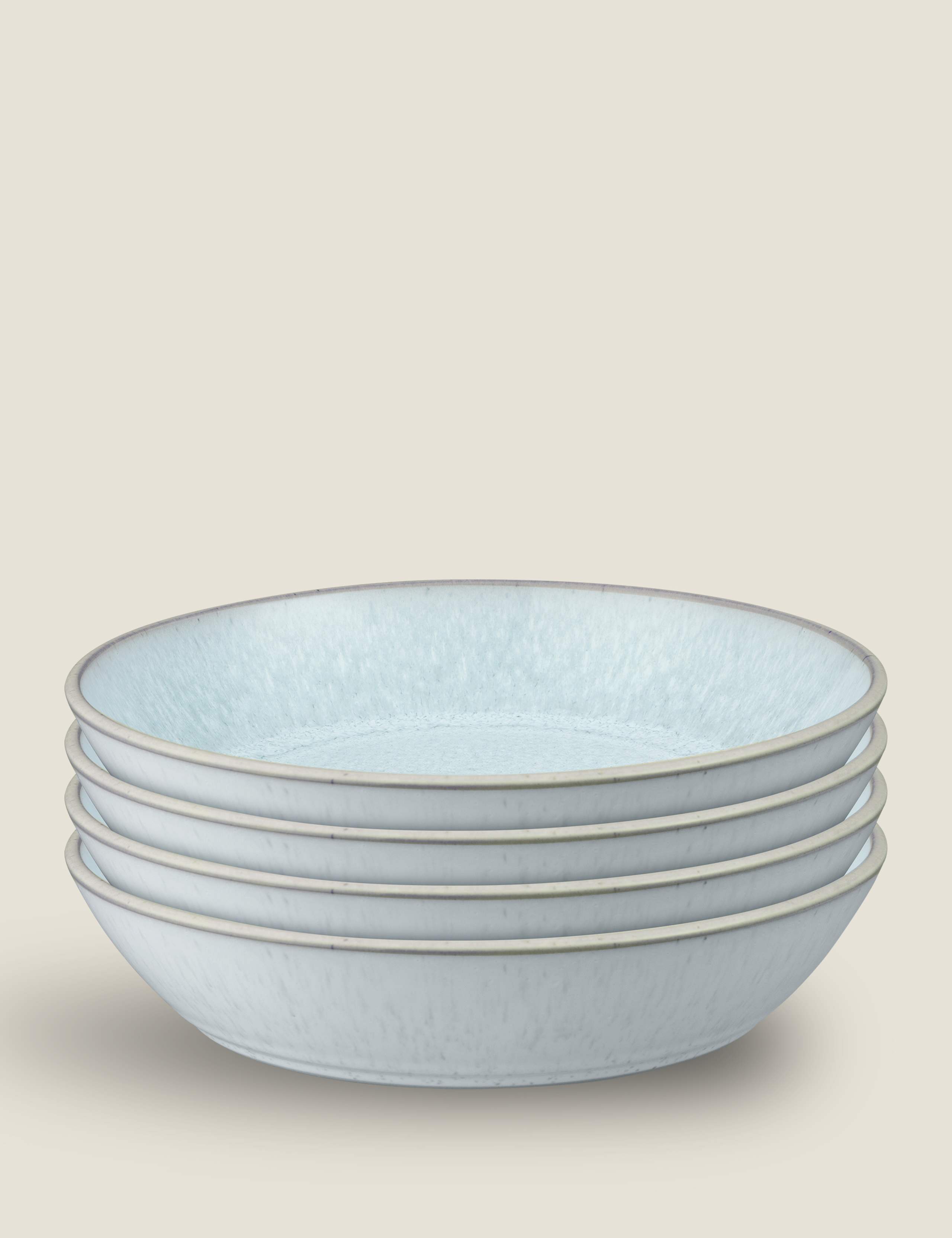 Set of 4 Kiln Green Pasta Bowls 4 of 6