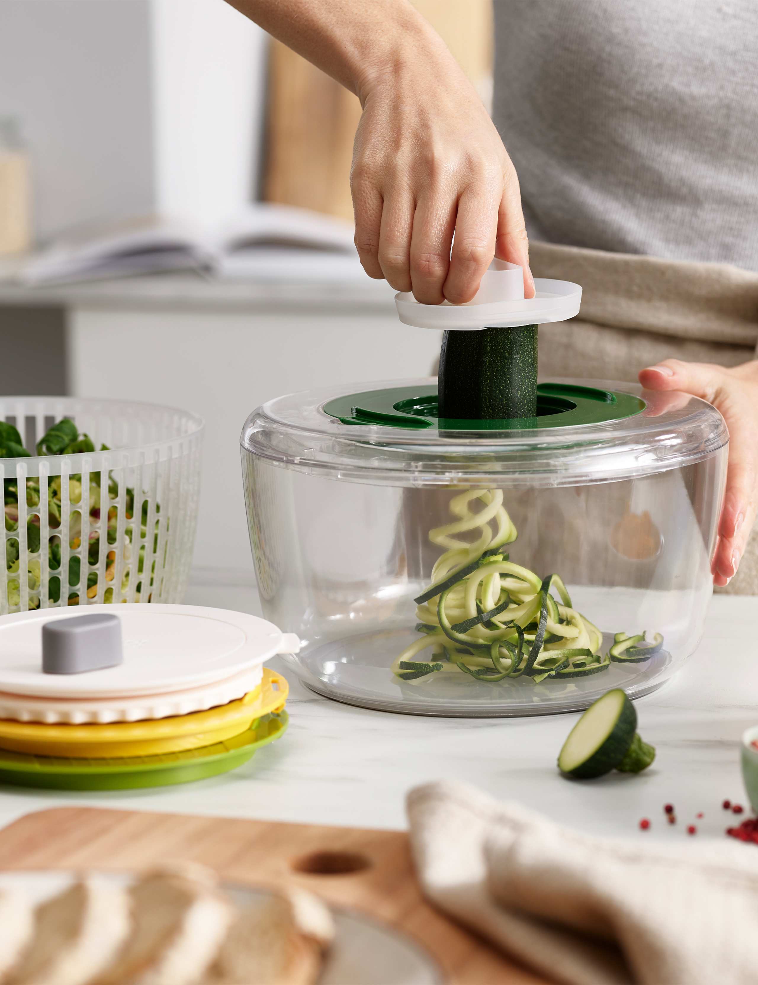 4 Piece Multi Prep Salad Spinner 4 of 6