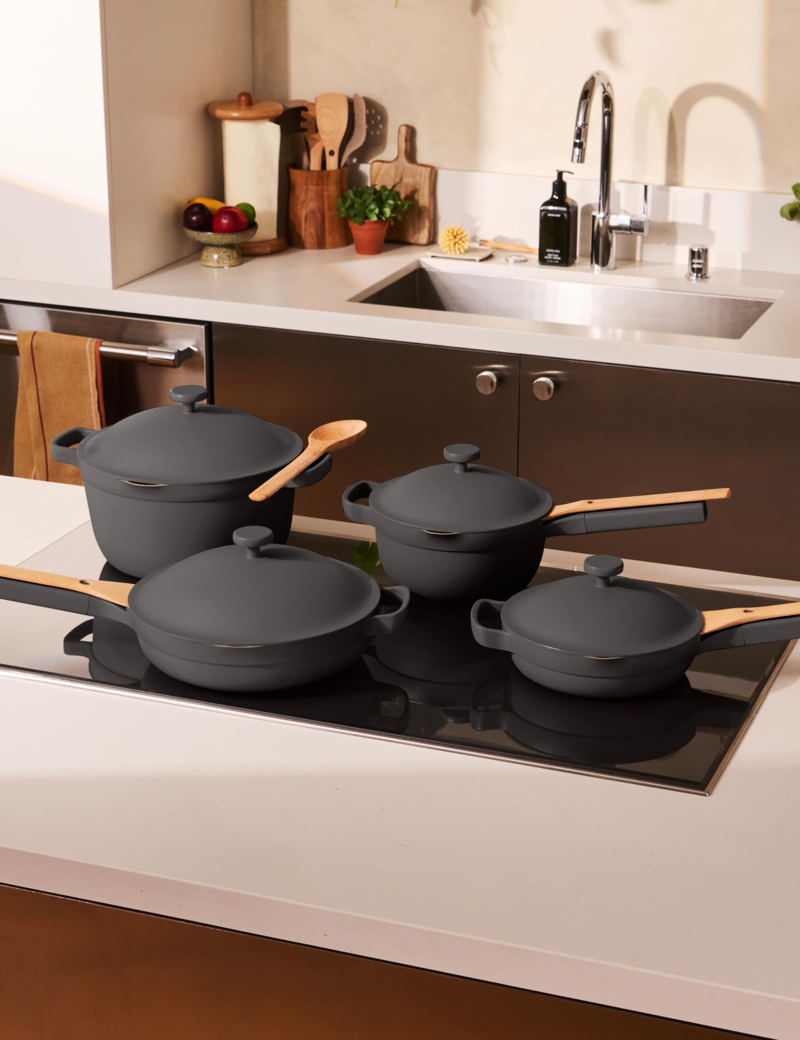 4 Piece Ceramic Non-Stick Cookware Set 3 of 5