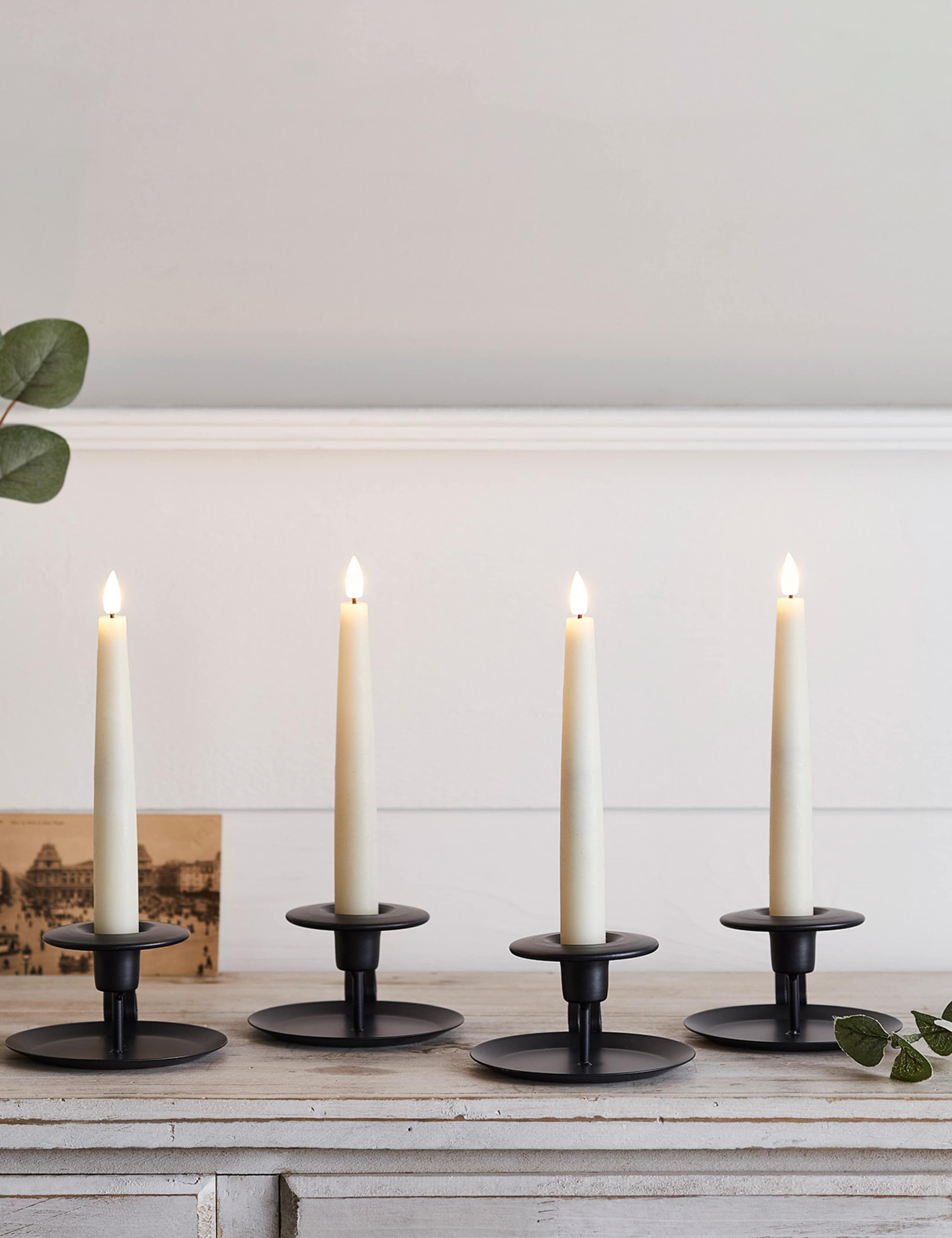 Set of 4 TruGlow® Short LED Taper Candles 2 of 4