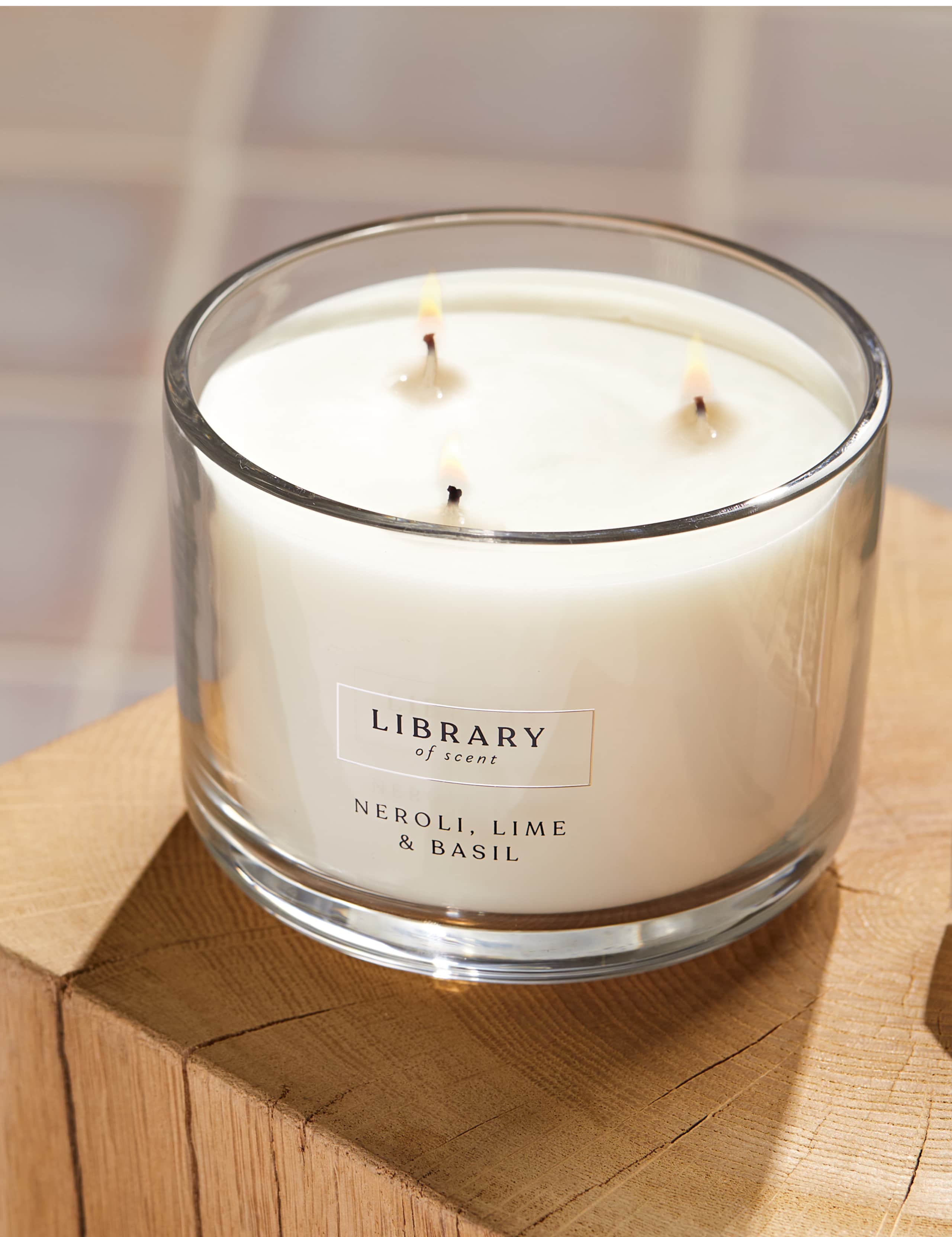 Neroli, Lime & Basil 3 Wick Candle 4 of 4